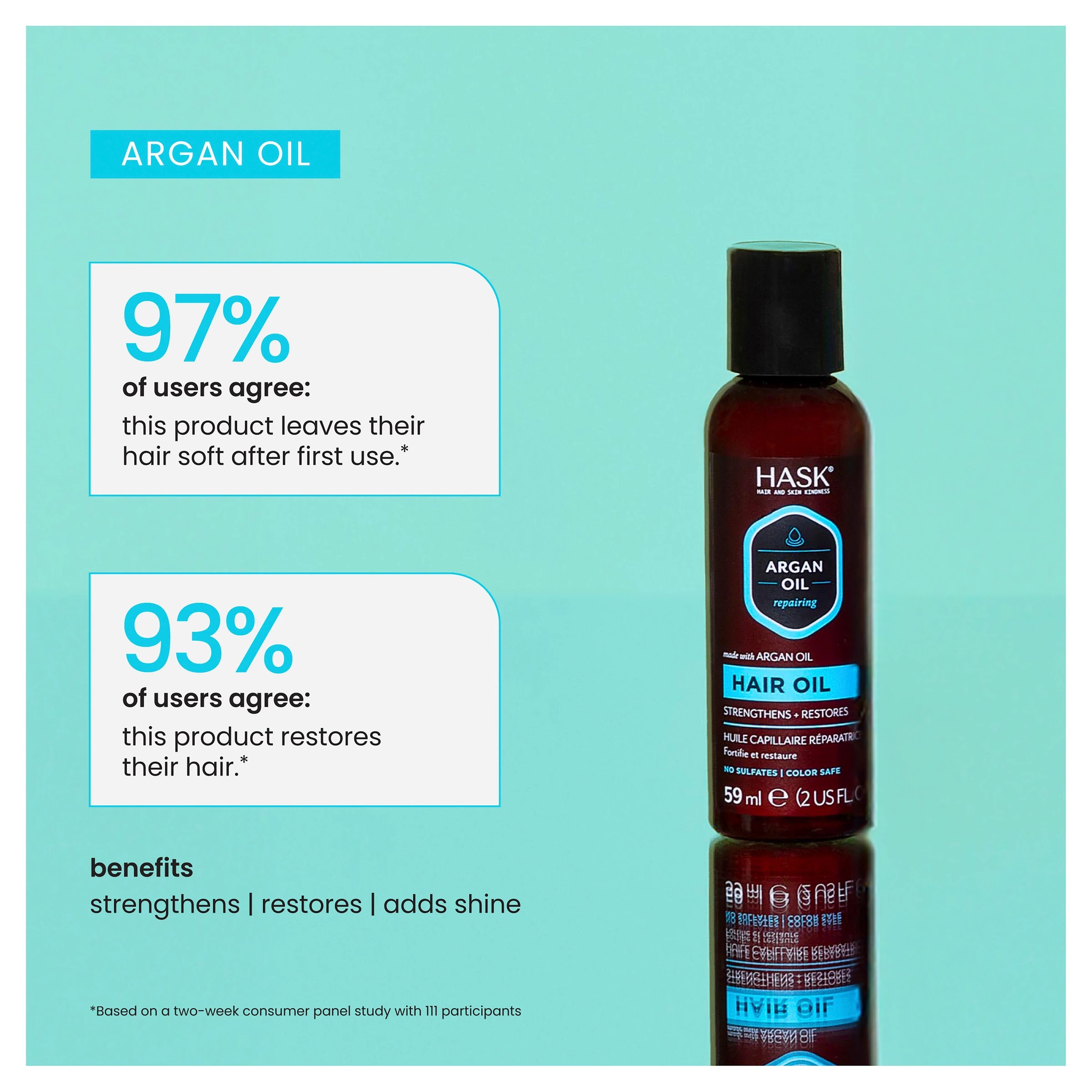 8 HASK Argan Oil from Morocco Repairing Shine Hair Oil - 59ml - Multi, 8 of 10