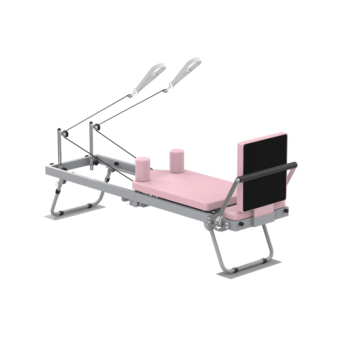 6 Advwin Foldable Pilates Exercise Machine with Jump Board & Reformer Box for Home, 120kg Capacity Pink, 6 of 7