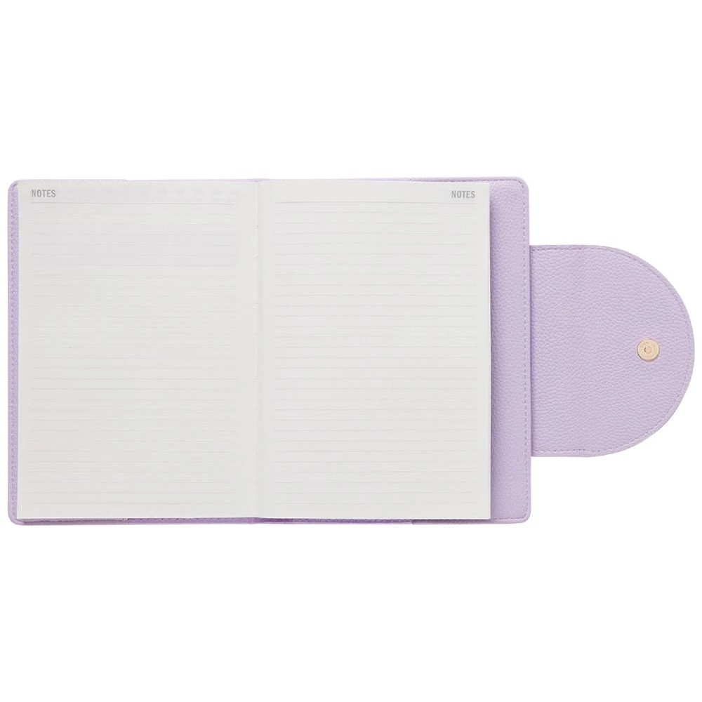 5 Otto A5 Day to Page Magnetic Closure Undated Diary Lilac, 5 of 6
