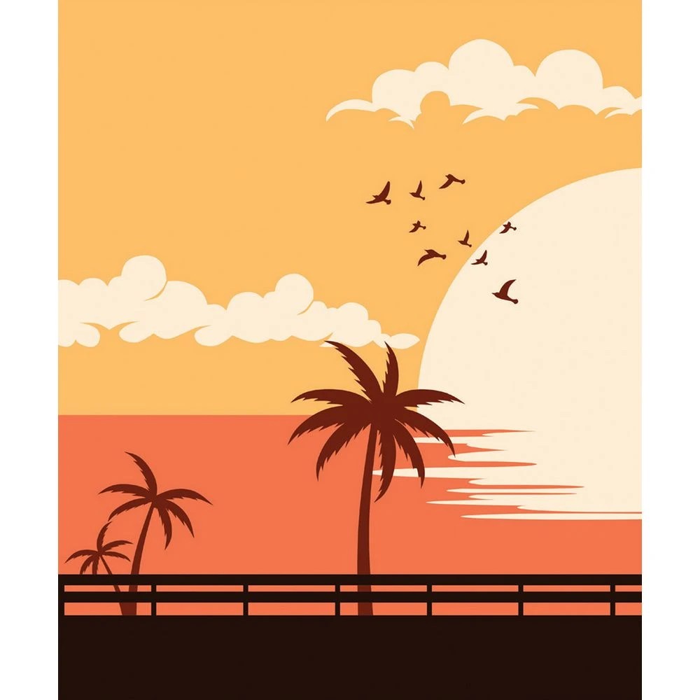 2 Reeves Intro Paint By Number 10x12" Sunset In Paradise 2 Pack, 2 of 3