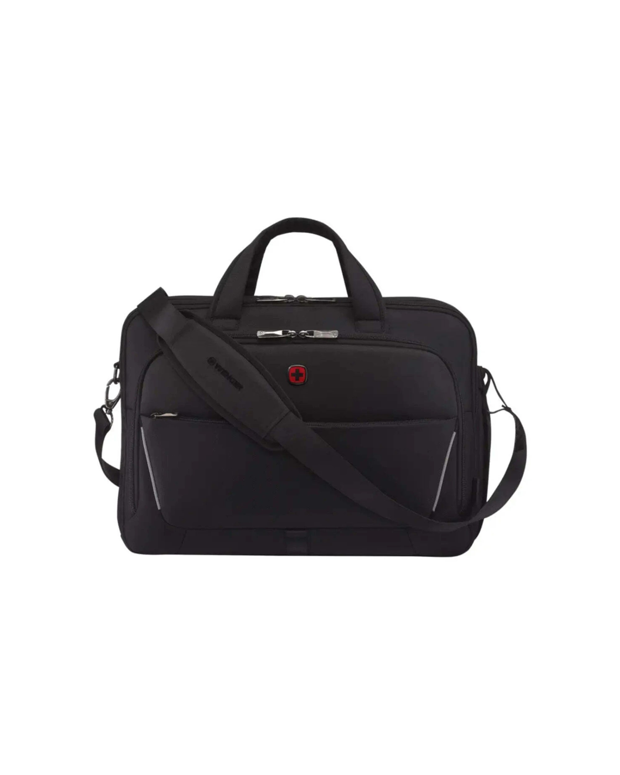 1 Wenger Icons Meteor 14-16in Laptop Brief with Tablet Pocket Triple Protect SmartOrg 22L - Black, 1 of 7