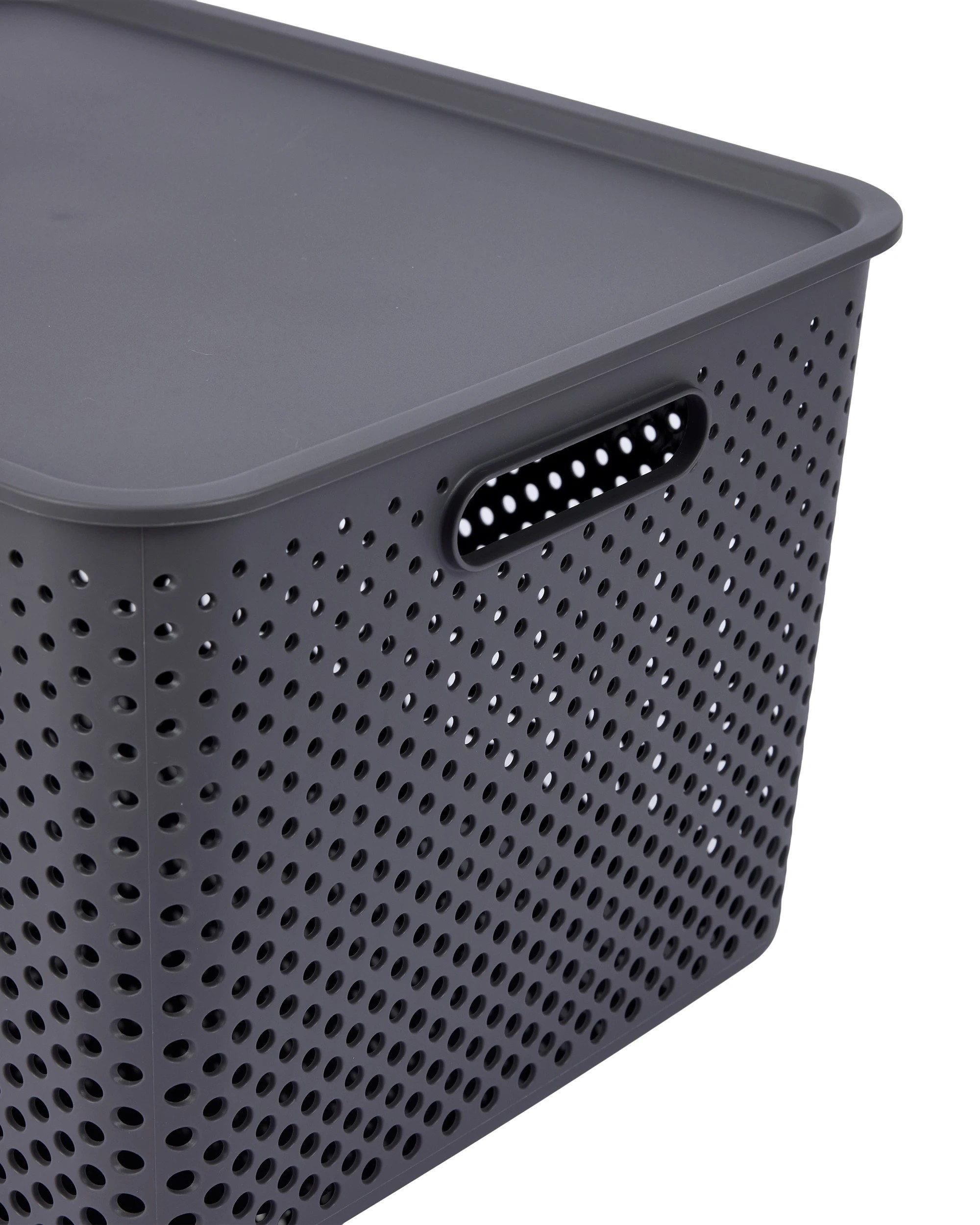 4 Anko 18L Dot Container - Charcoal - Grey, 4 of 5
