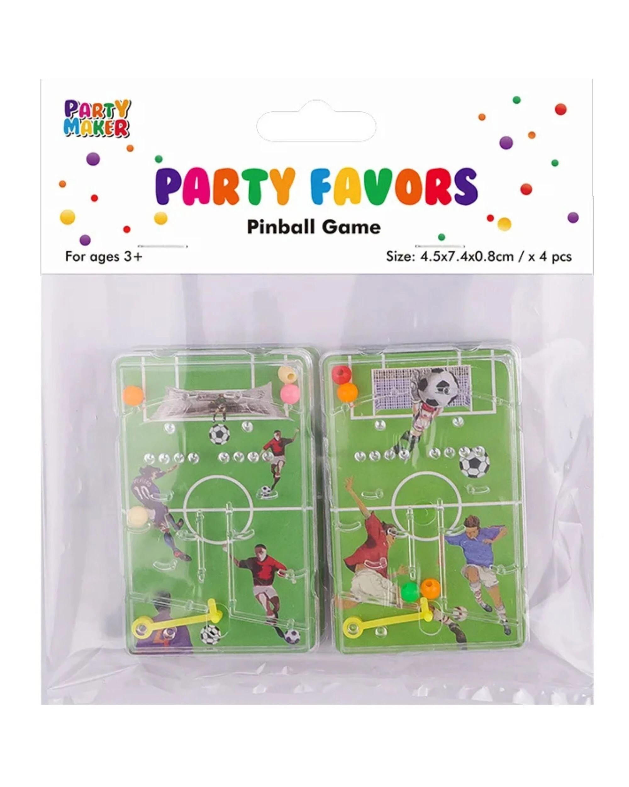 5 Party Maker Pinball Soccer Game Pack of 2 - Assorted, 5 of 5