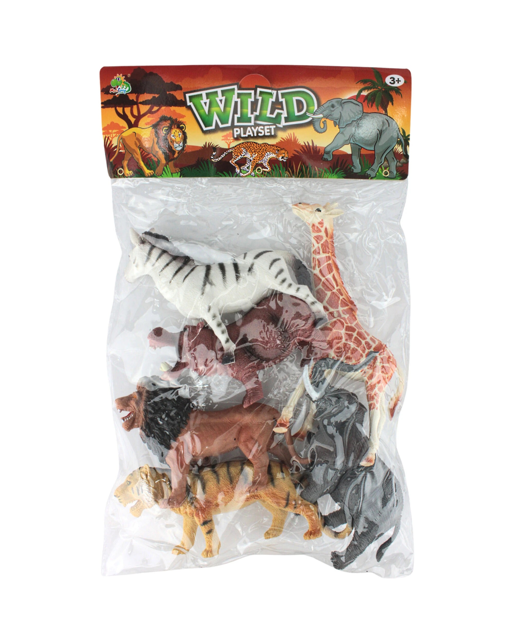 2 Partyrama Jungle Zoo Animals Large Play Toys Pack of 6 - Multi, 2 of 3
