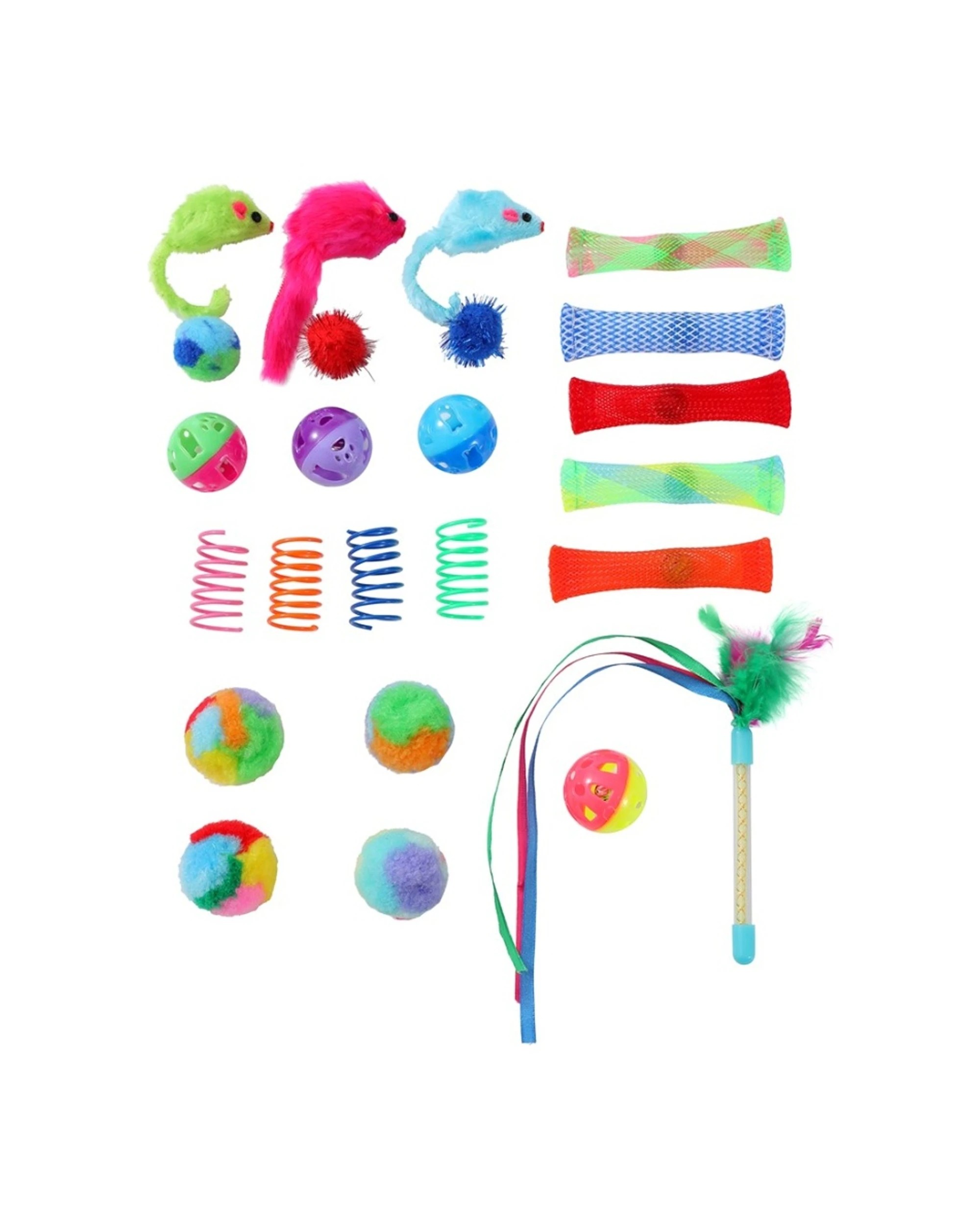 3 Paws & Claws 6x 24pc Pounce Mega Mix Pet Cat Toys Set 23x15cm 73g - Assorted, 3 of 4