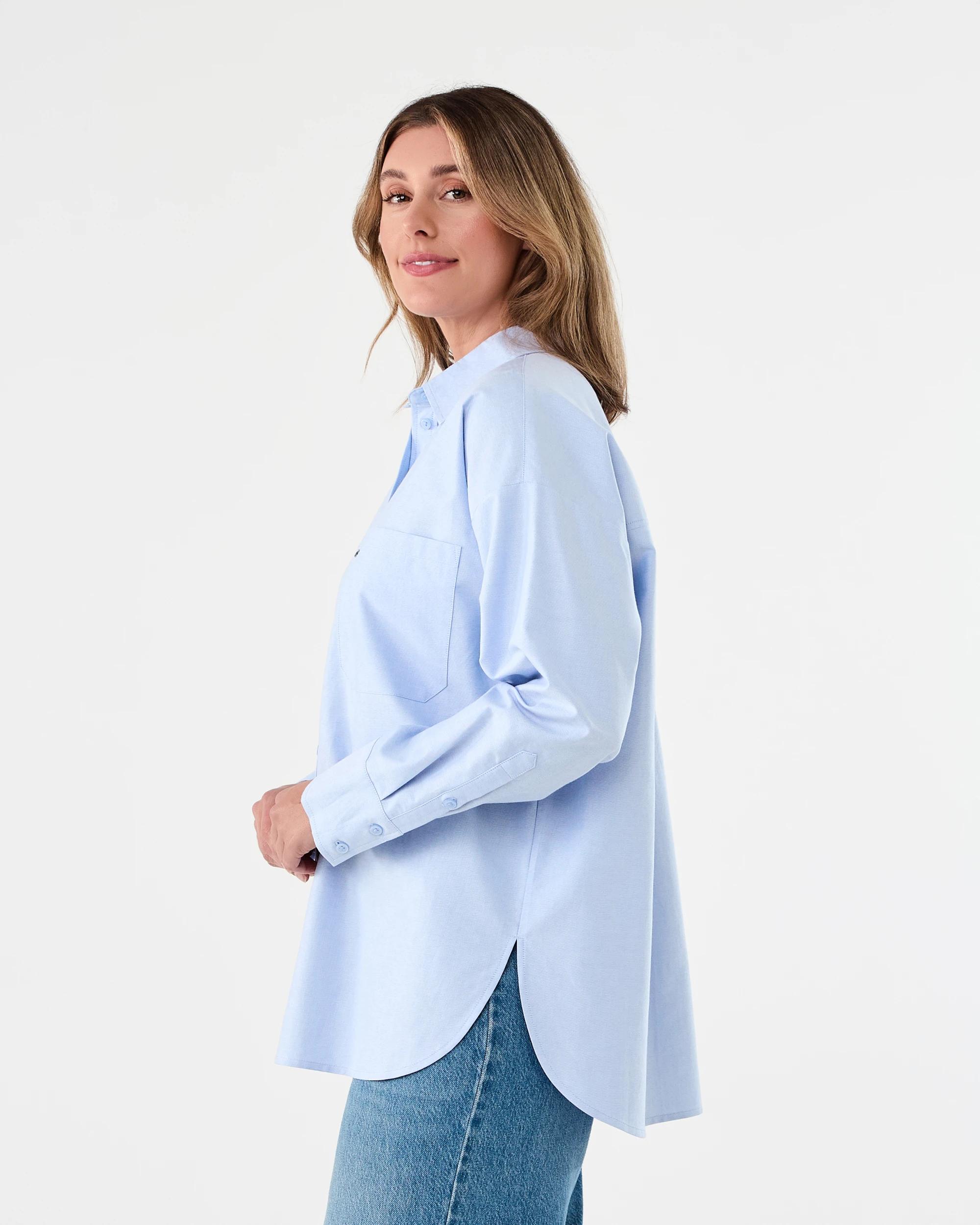 2 Long Sleeve Oxford Shirt Light Blue, 2 of 7