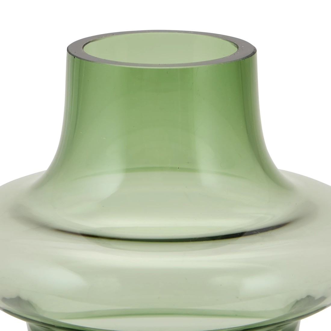 4 Green Glass Bubble Vase, 4 of 5
