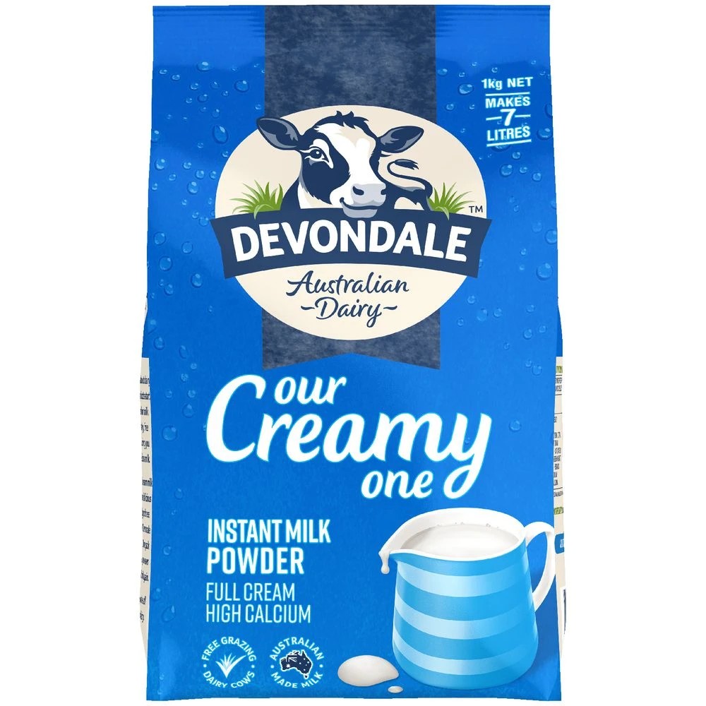 2 Devondale Instant Full Cream Milk Powder 1kg, 2 of 5
