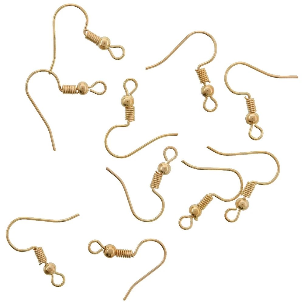 2 Born Earring Shepherd Hooks Gold 10 Pieces, 2 of 2