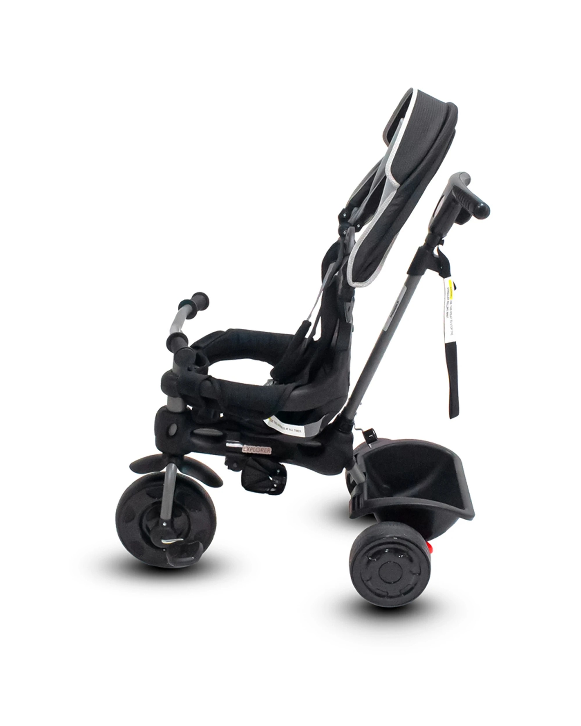 2 Vee Bee Explorer Kids Toddler Trike Ride On Black With Canopy Parent Handle 10-36 Months - Black, 2 of 9