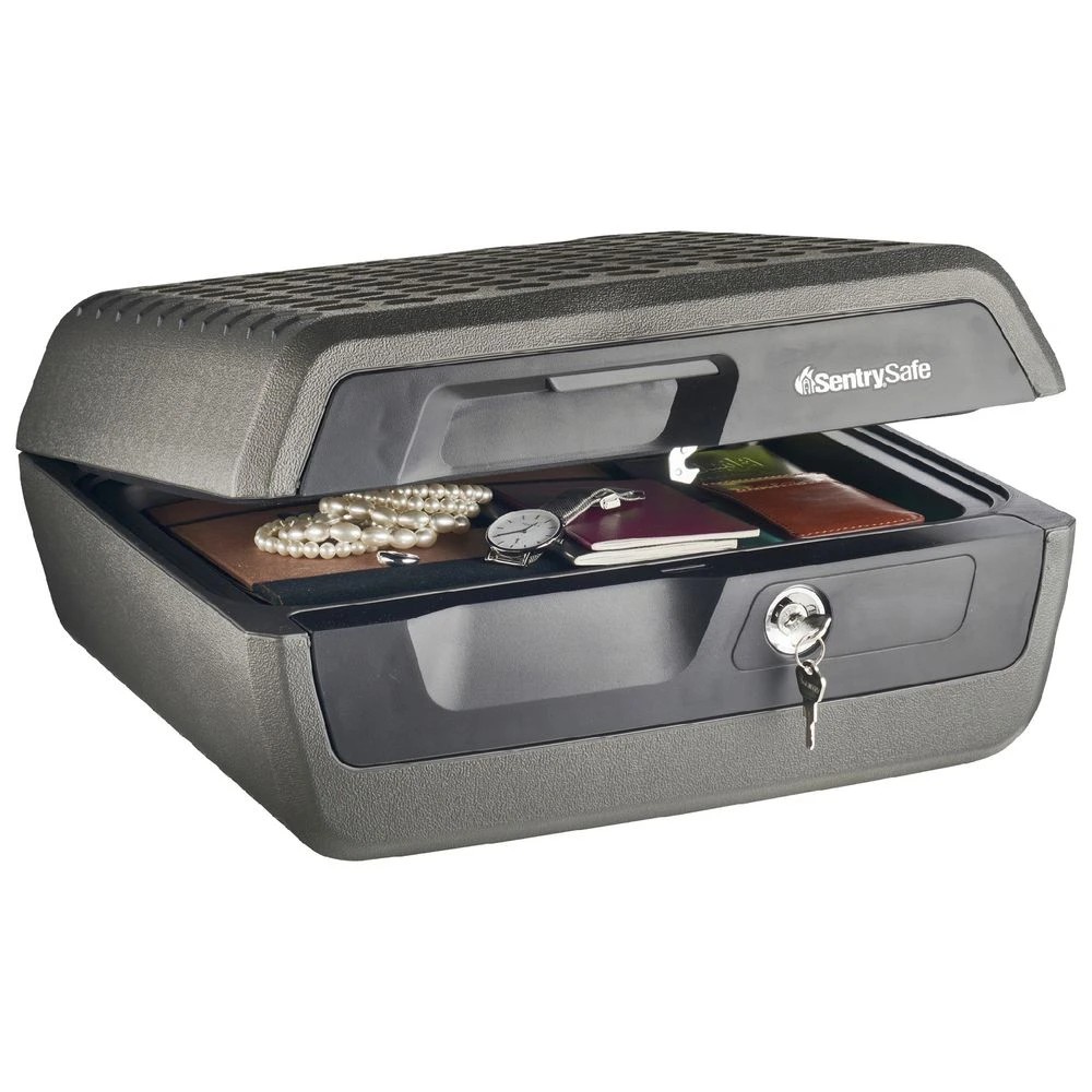 5 Sentry Safe 10.2L Fire & Water Resistant Chest Office Storage & Safety Accessories Safes Cash Boxes Fire Resistant Safes, 5 of 5