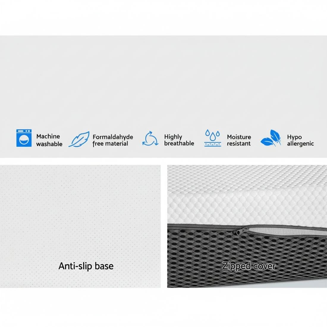 6 Giselle Bedding Memory Foam Mattress Bed Cool Gel Non Spring 21cm Queen - Queen Bed - Multi, 6 of 8