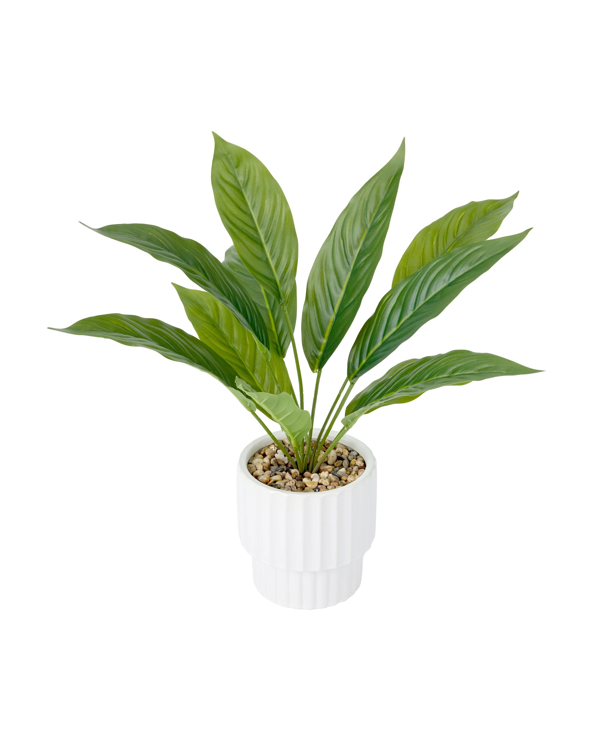 1 Artificial Philodendron Plant in Pot, 1 of 3