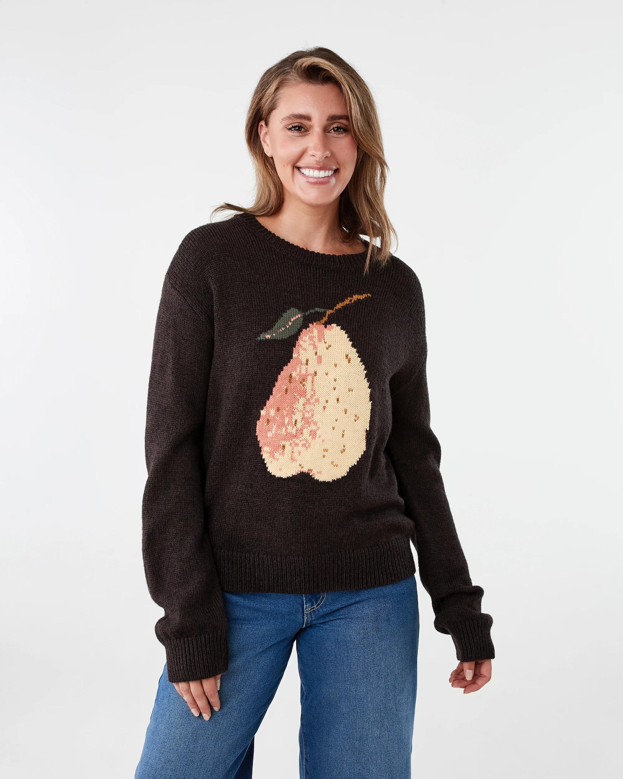 1 Jacquard Jumper Ch Pl Pear, 1 of 7