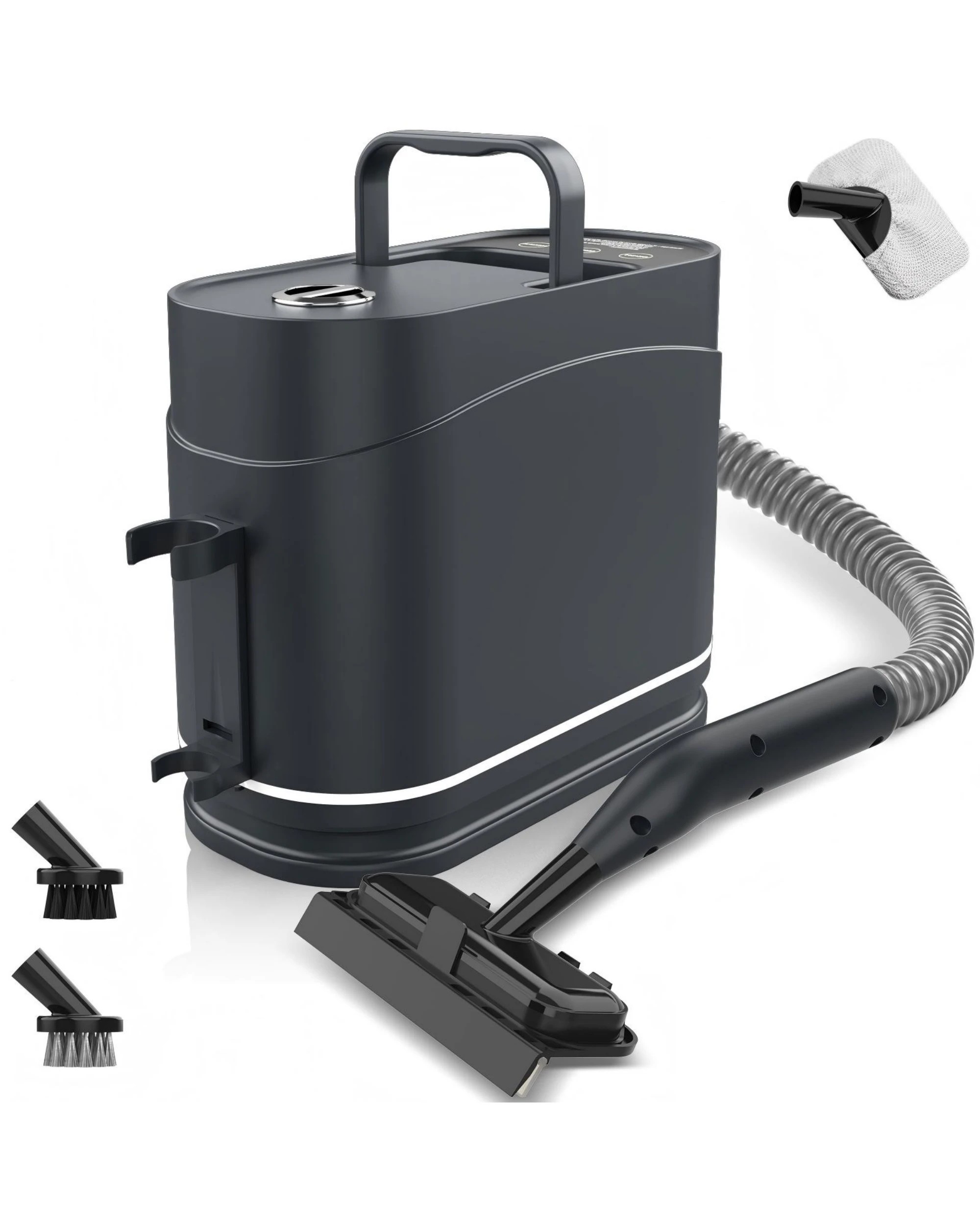 1 Yopower 1500W Steam Cleaner with 5-Brush 1.5L Tank for Home Kitchen Tile Floor - Black, 1 of 6