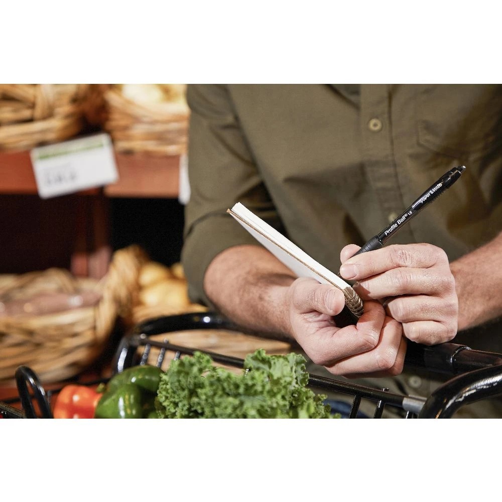 3 Paper Mate Profile Gel Pens 0.7mm Black 4 Pack, 3 of 4