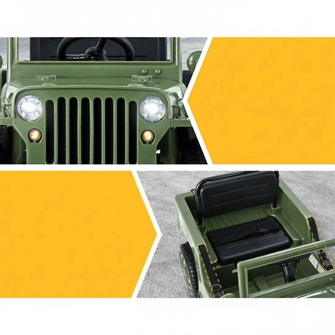 6 Rigo Kids Electric Ride On Car Off Road Toy Cars Remote 12V - Green, 6 of 7