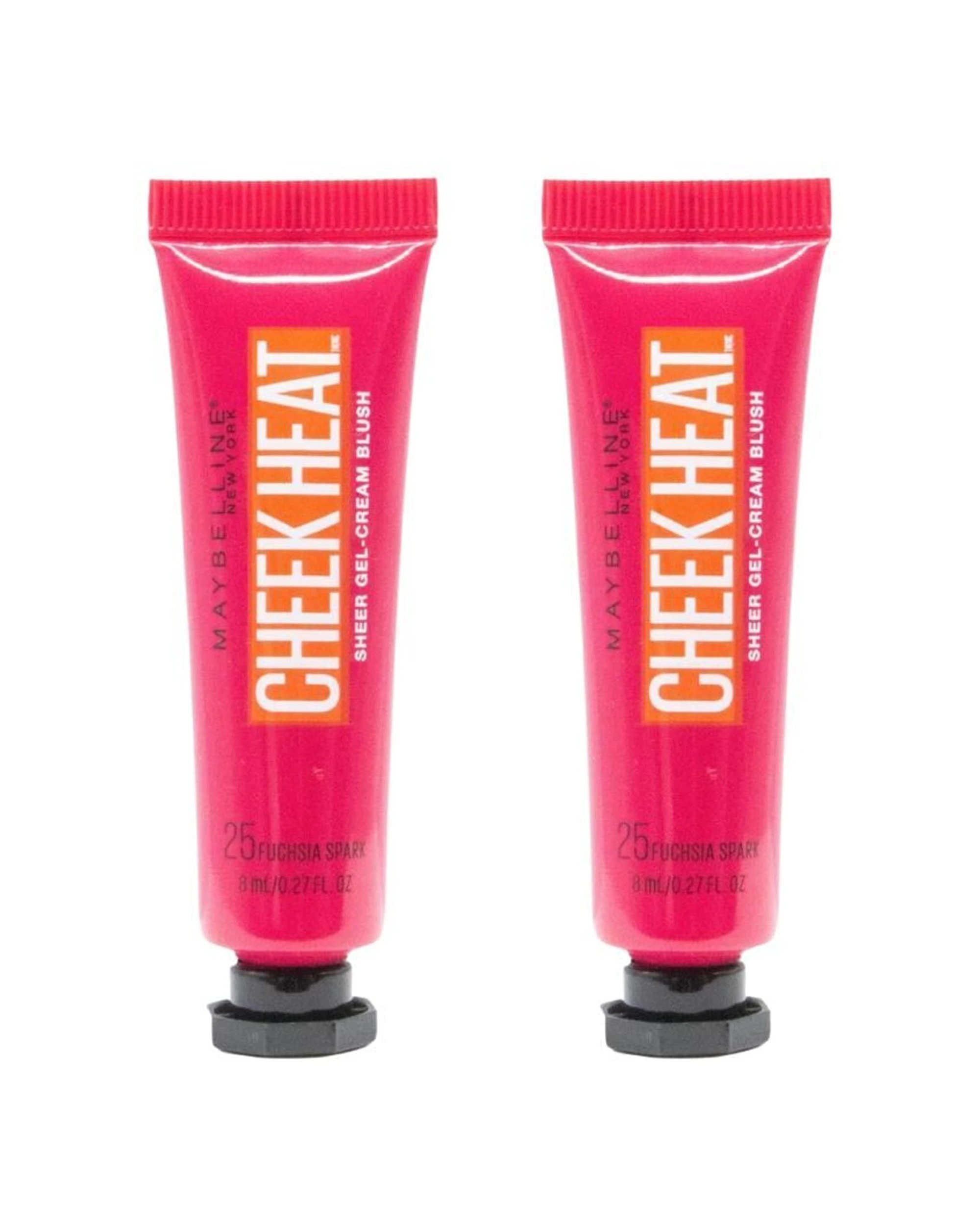 1 Maybelline 2PK Cheek Heat Gel Blush Sheer Buildable Lightweight 8ml - 25 - Pink, 1 of 3
