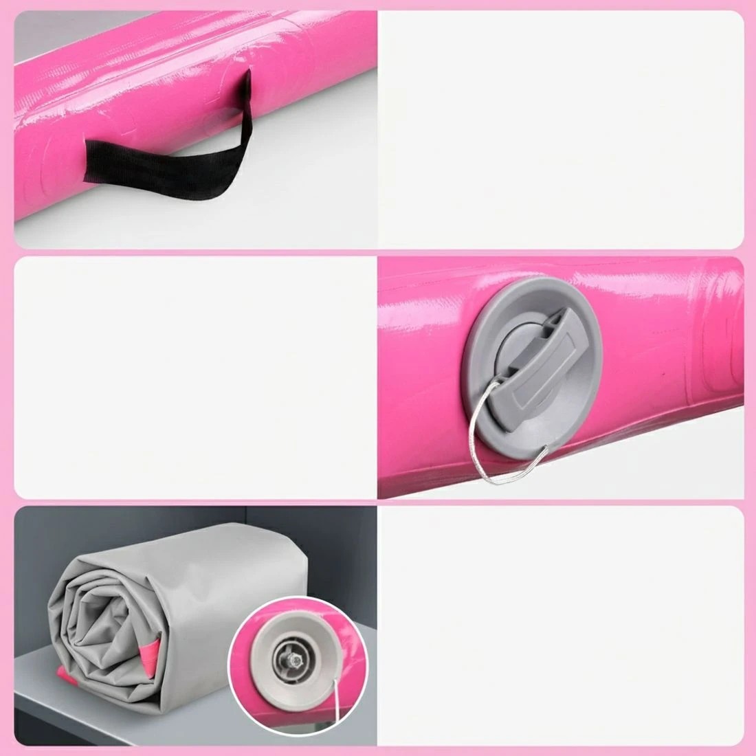 5 Everfit 4M Air Track Gymnastics Tumbling Exercise Cheerleading Mat Inflatable - Pink, 5 of 6