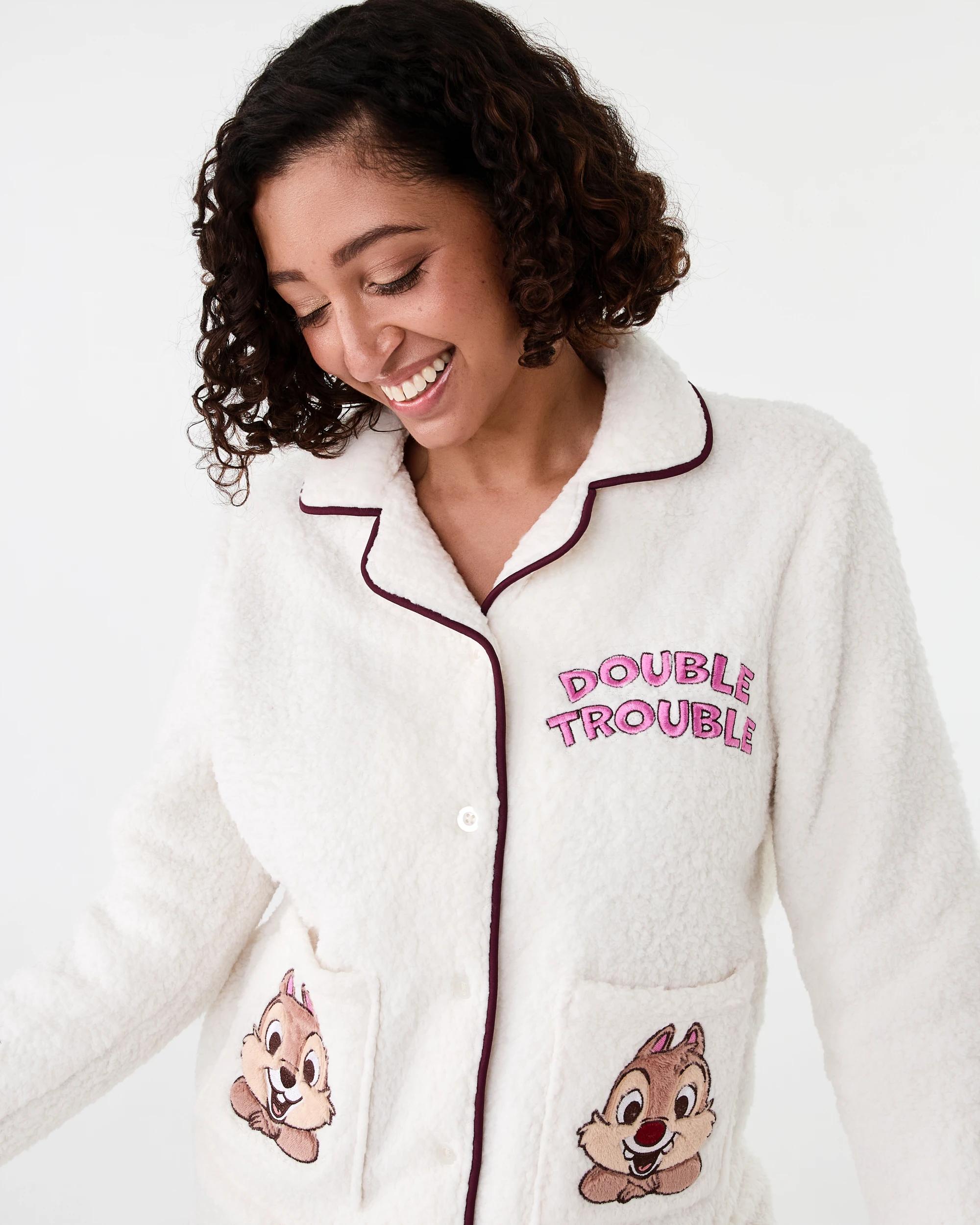 4 Chip and Dale License Fleece Button Through Pyjama Set Chp N Dale, 4 of 9