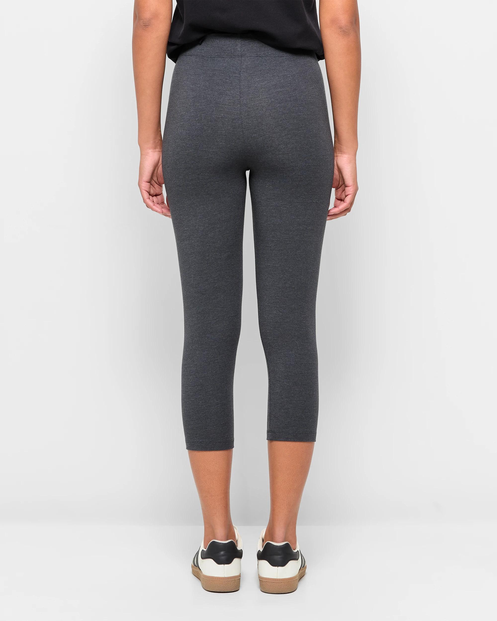 4 Target Australian Cotton 3/4 Length Leggings CHARCOAL MARLE, 4 of 5