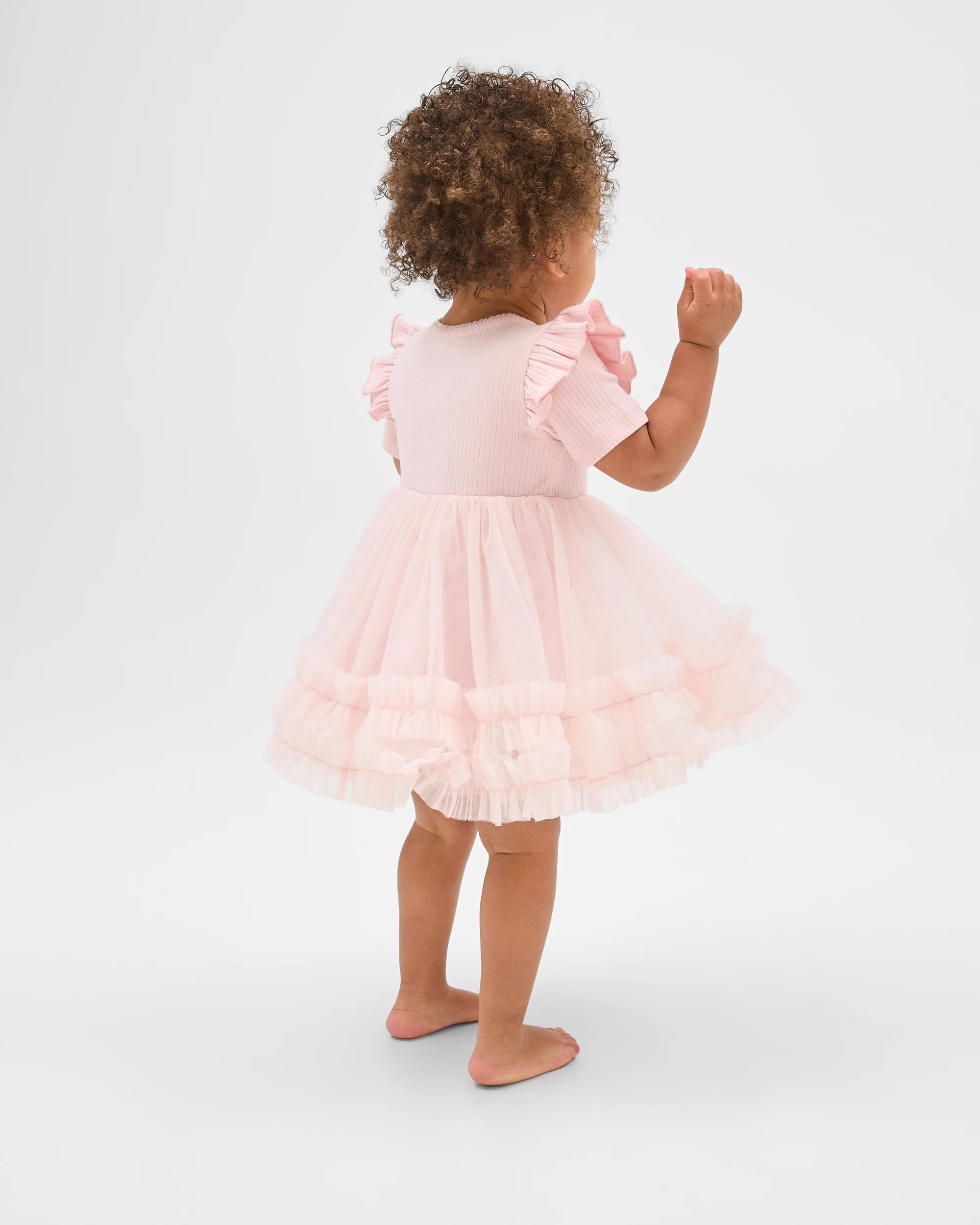 3 Target Baby Short Sleeve Tutu Bodysuit Dress PINK BALLET SLIPPER, 3 of 6