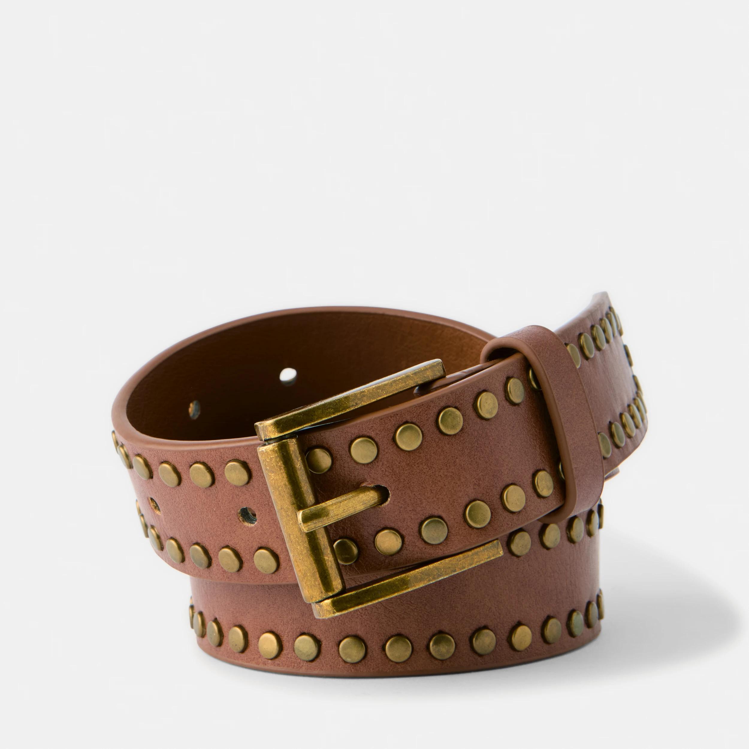 1 Mini Stud Belt Rich Tan, 1 of 2
