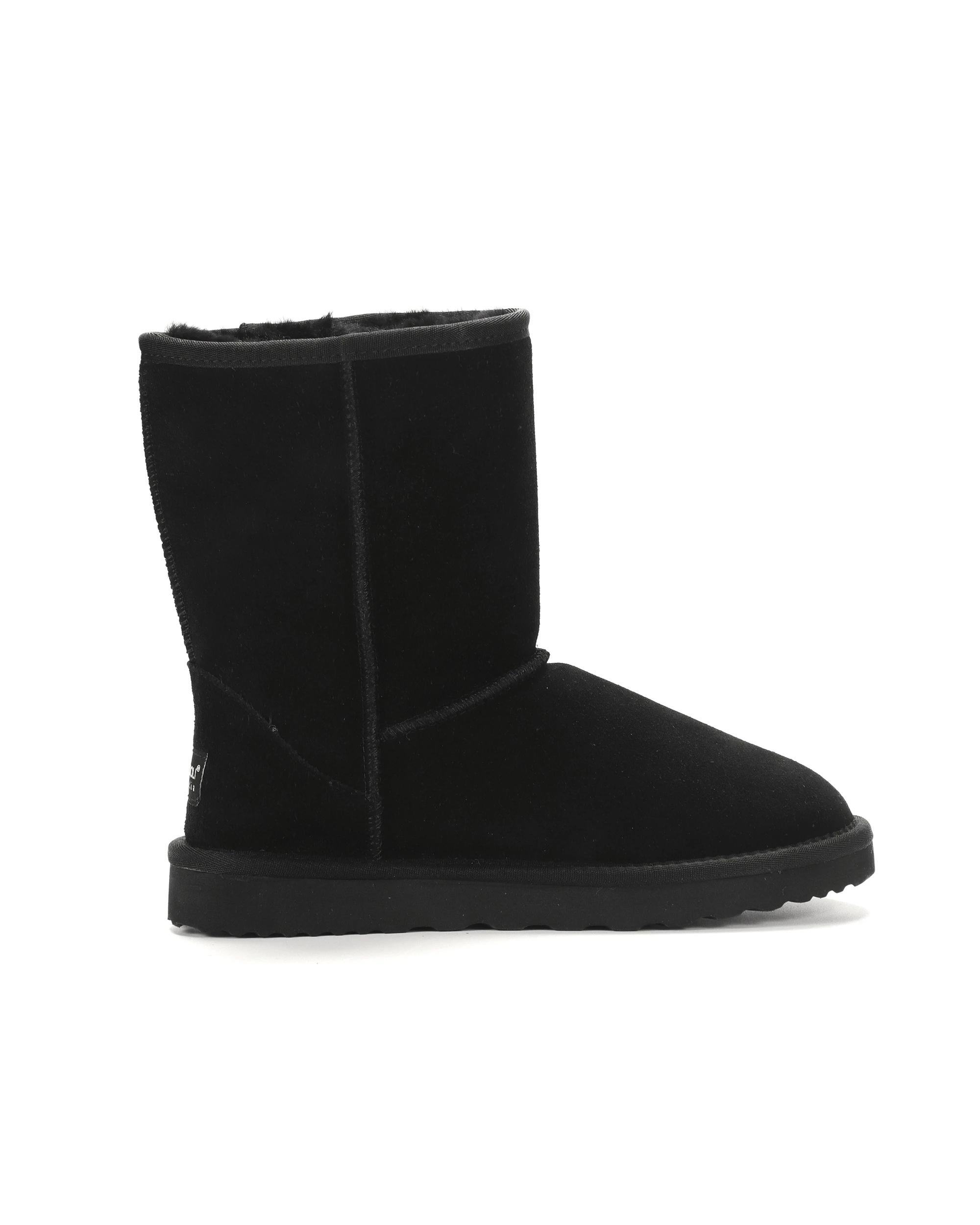 1 AUS WOOLI Premium Signature Mid-Calf Sheepskin UGGs Black, 1 of 7