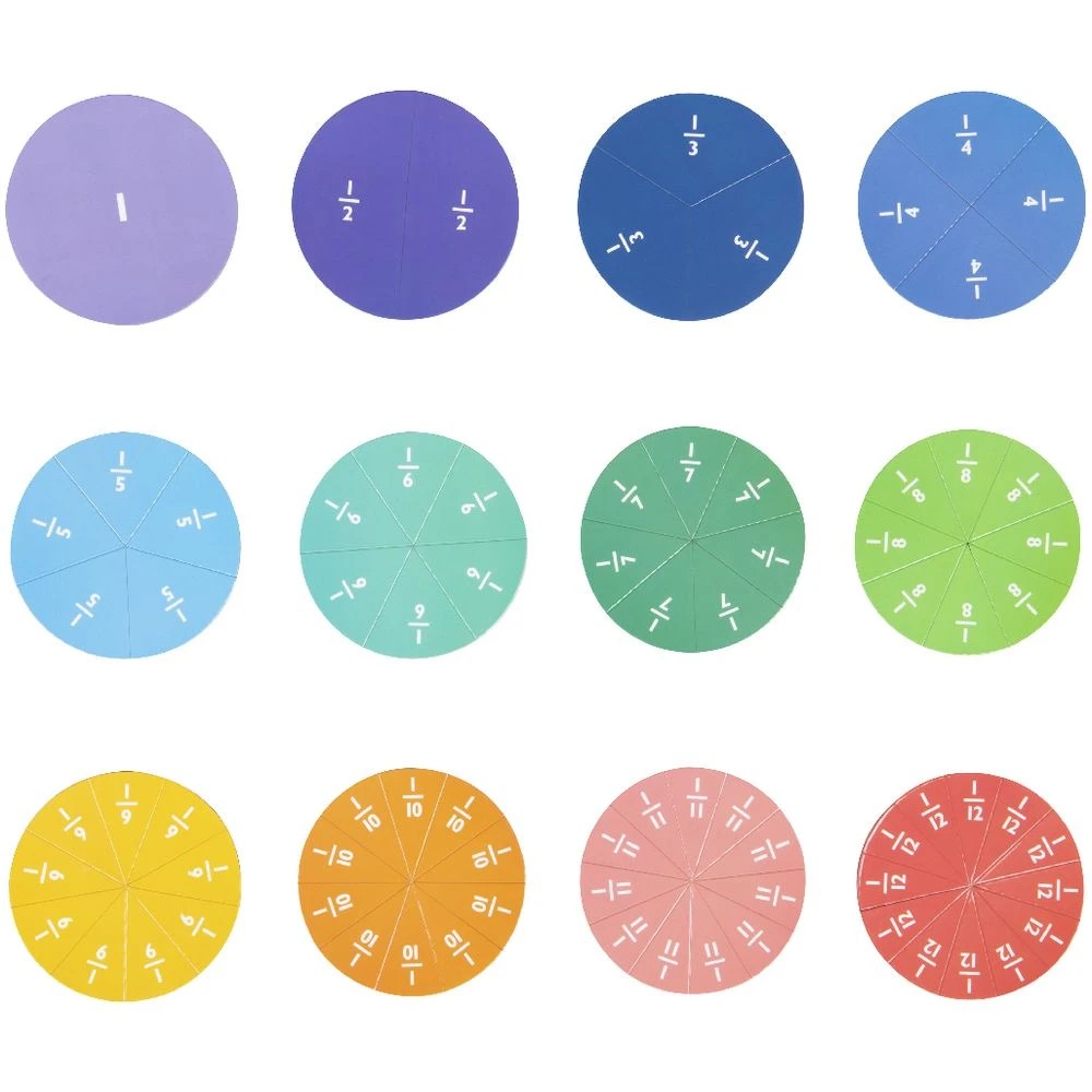 2 Studymate Magnetic Fraction Circle Set, 2 of 4