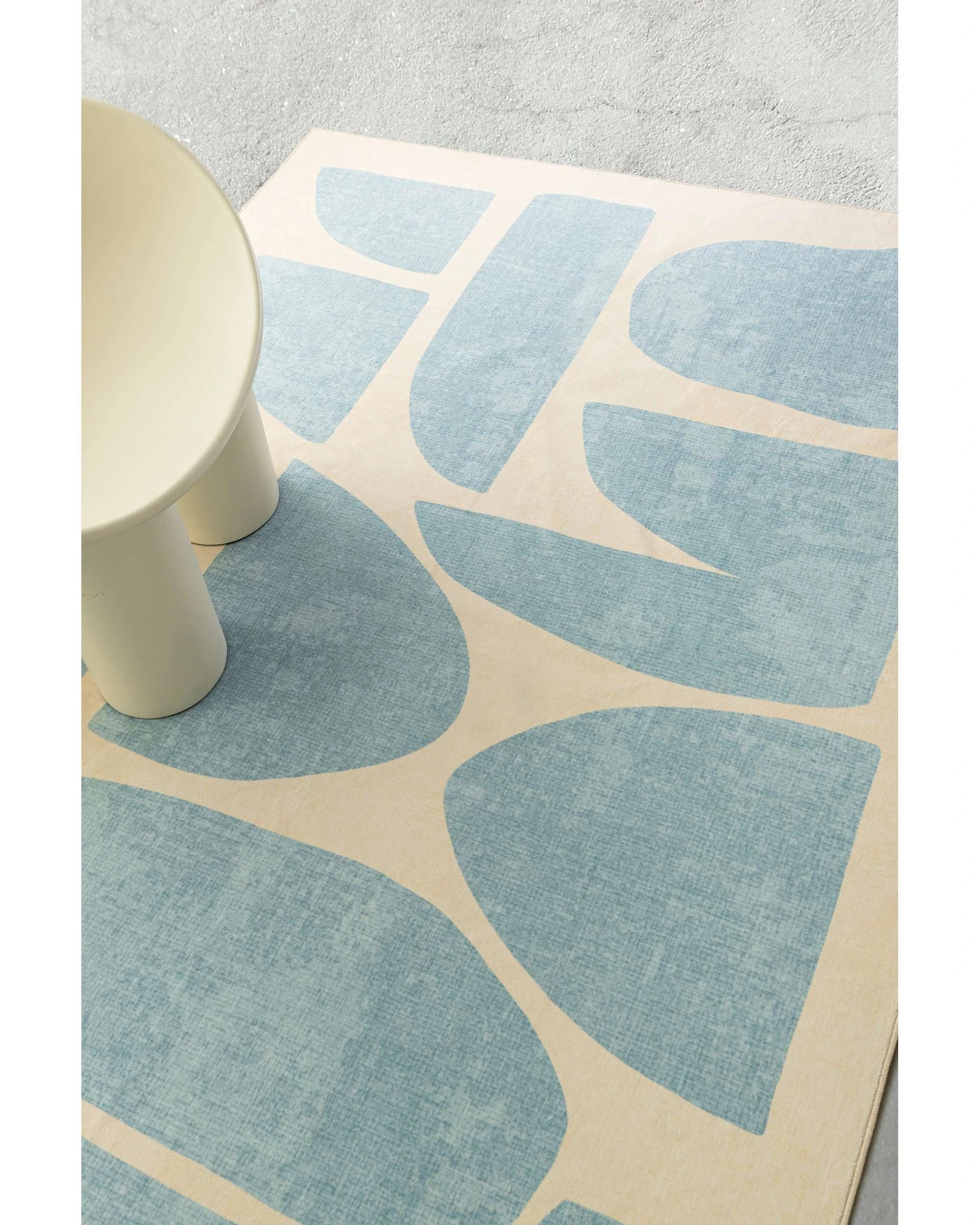 3 Loopsie Noho Printed Washable Rug-290cm x 190cm - Blue, 3 of 8