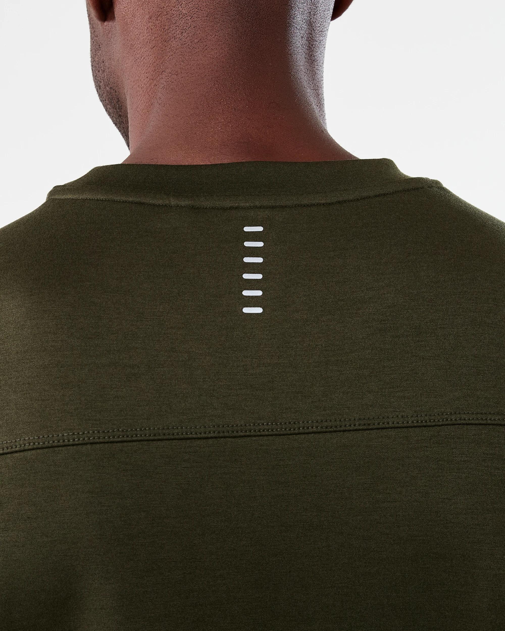 5 Active Mens Oversized Scuba T-shirt Grn Forest, 5 of 6