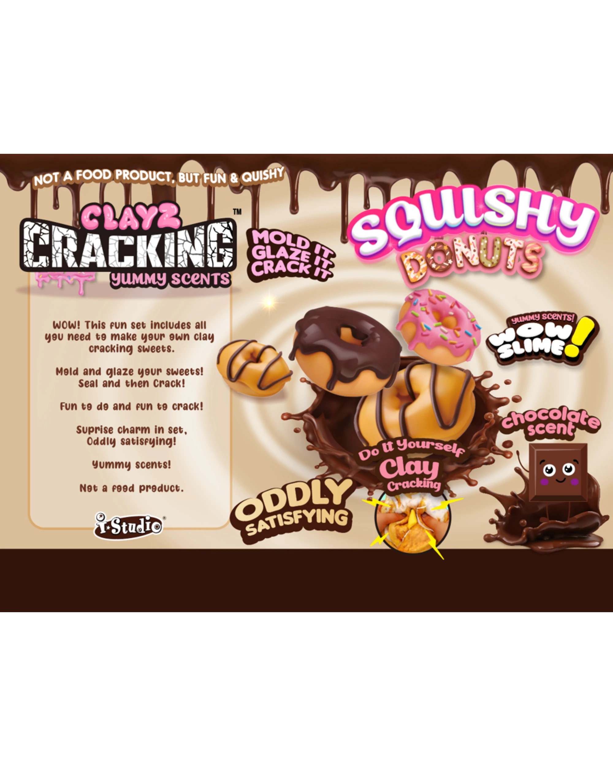 1 SQUISH SLIME Crack Me Up Donuts, 1 of 1