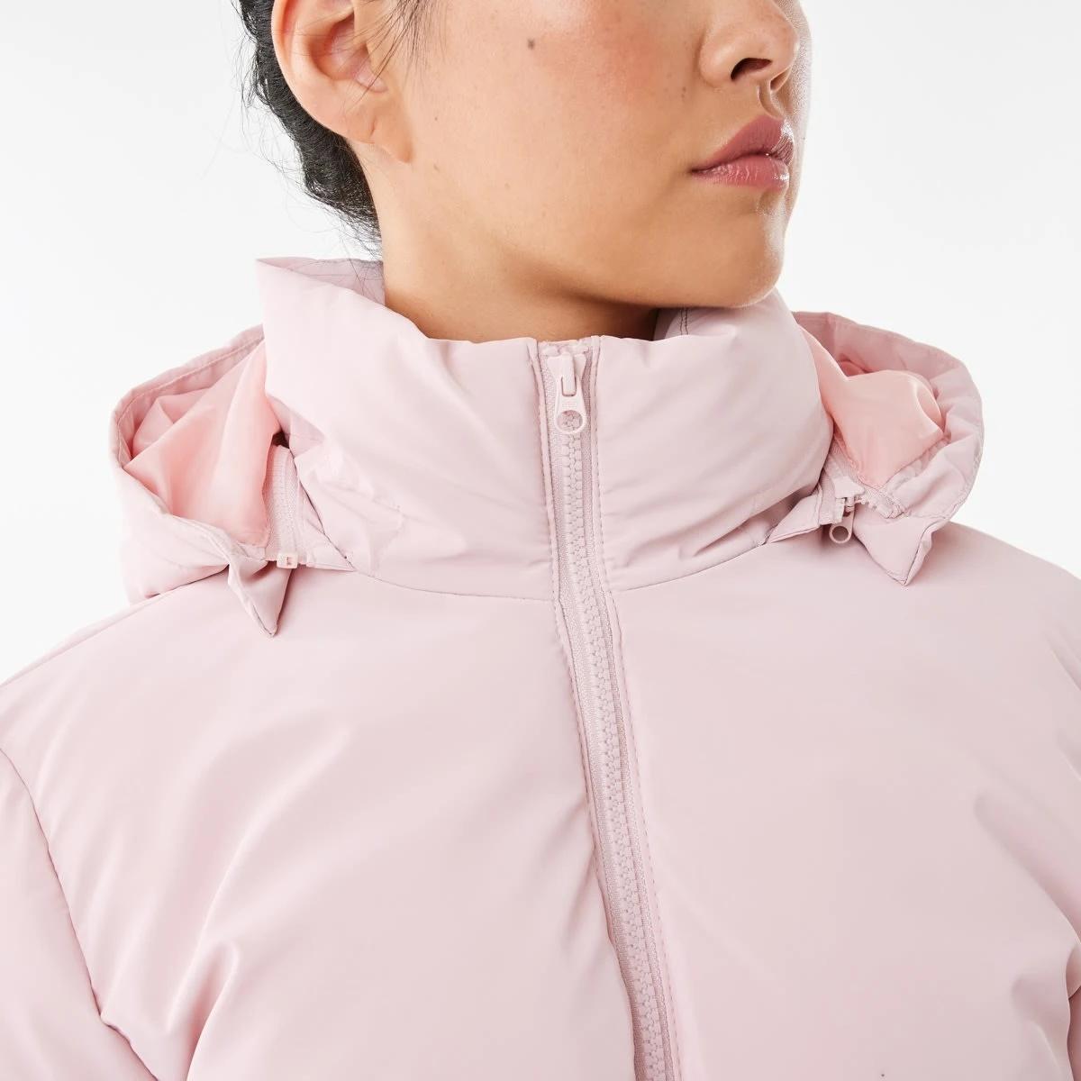 7 Active Womens Mid Length Puffer Jacket Qurtz Pink, 7 of 8