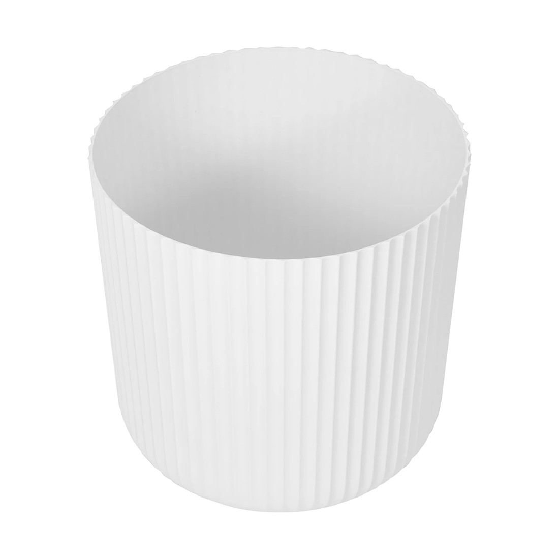 2 38cm Linear Plastic Pot - White, 2 of 5