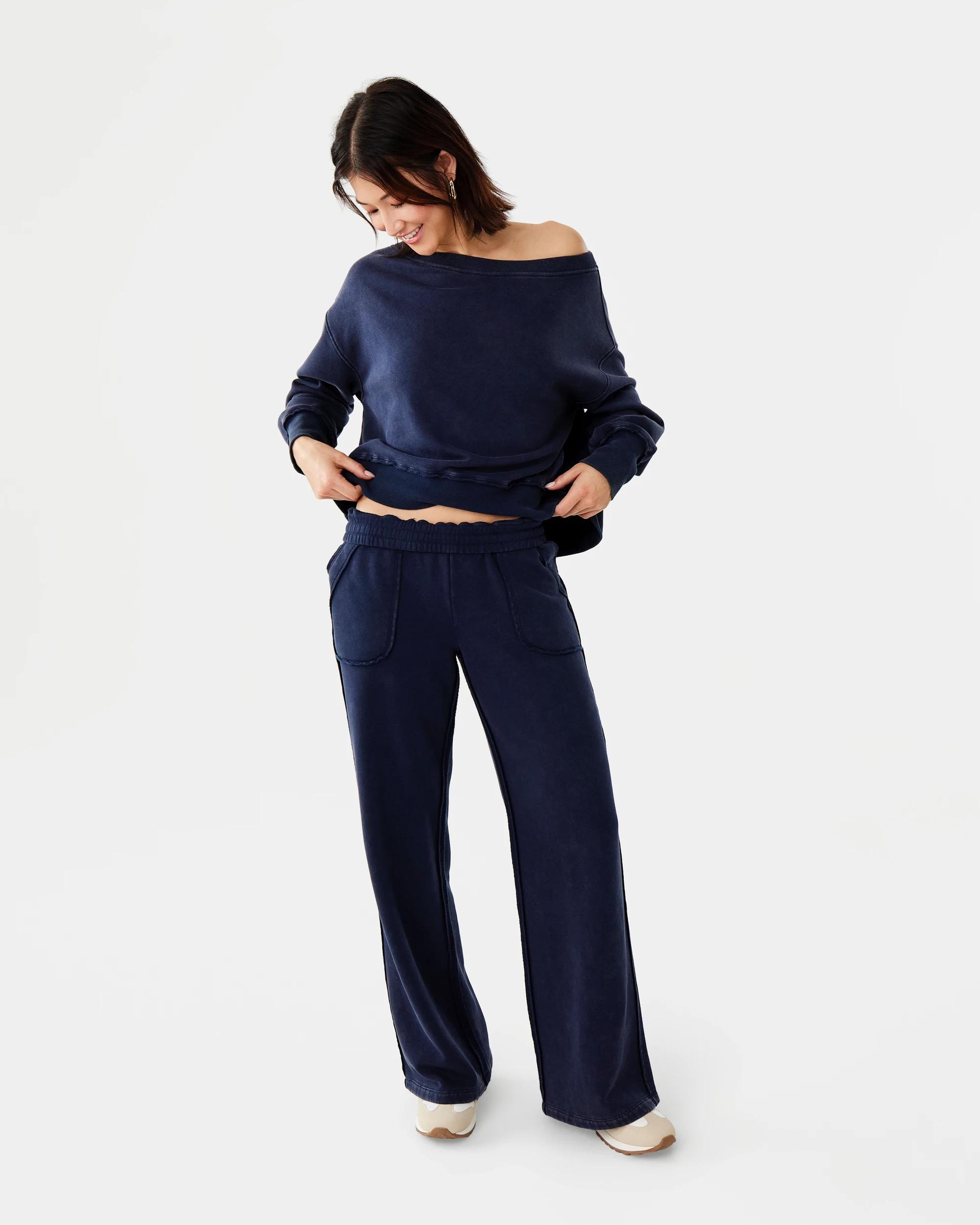 8 Washed Trackpants Blu Pcoat, 8 of 9