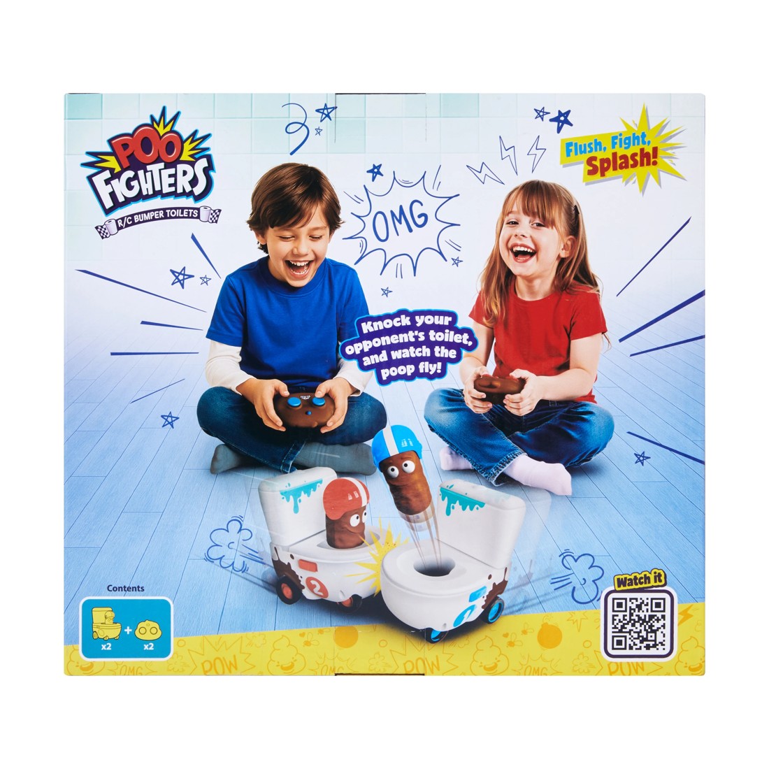 6 Poo Fighters Remote Control Bumper Toilets Toy, 6 of 6