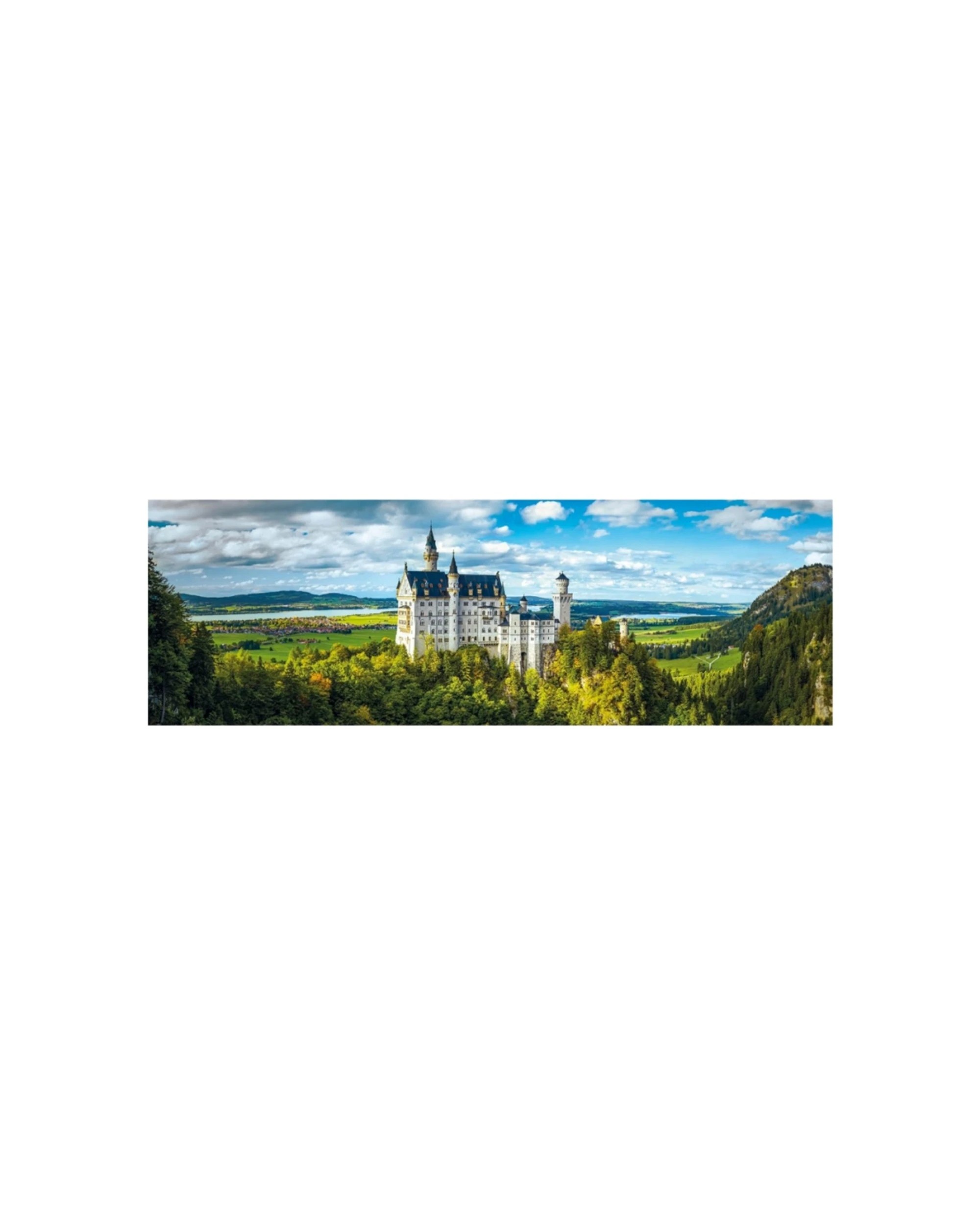 2 Clementoni Neuschwainstein Castle 1000 Piece Panorama Jigsaw Puzzle 69x50cm, 2 of 2