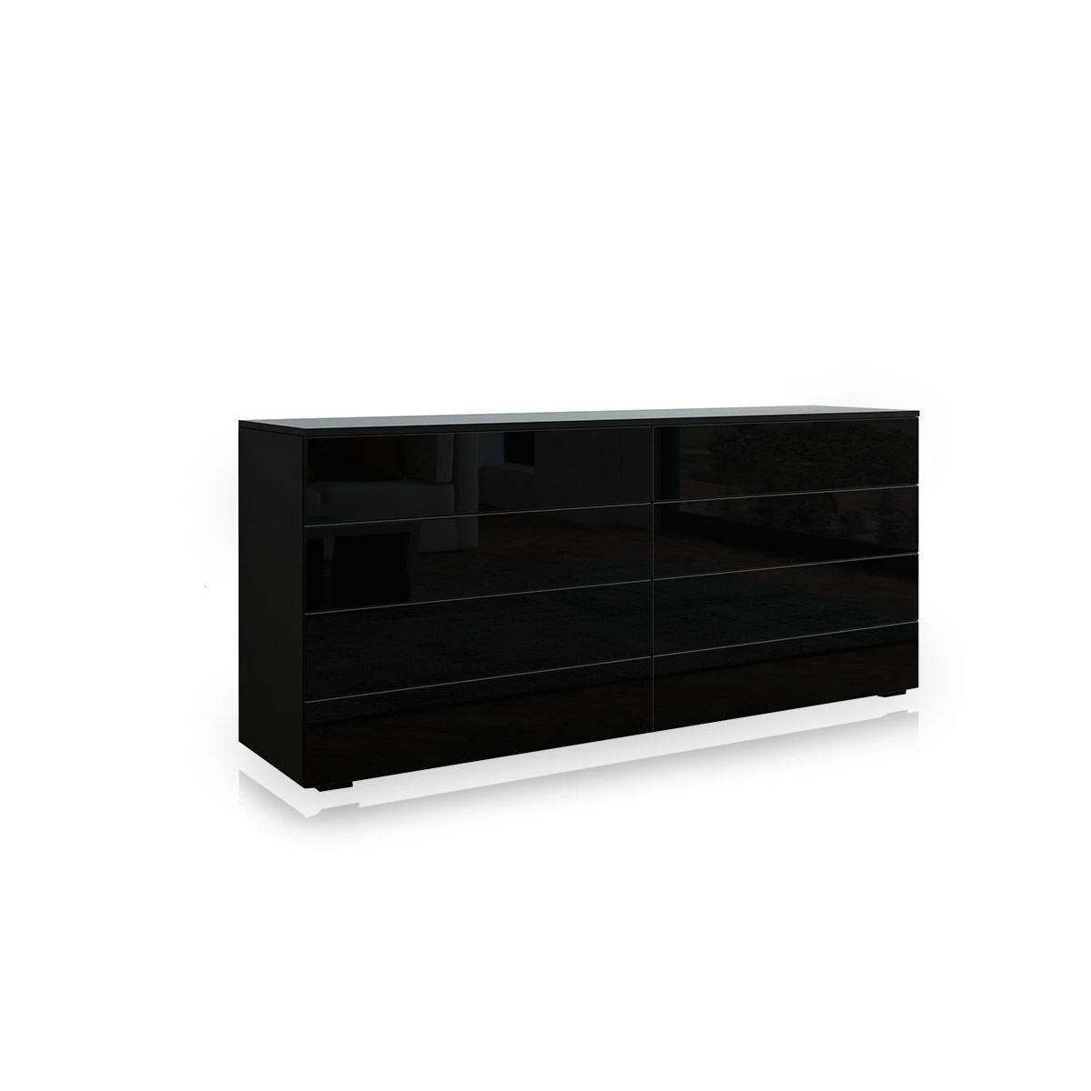 4 Ausway 8 Drawer Cabinet Chest of Drawers Storage High Gloss, 4 of 6