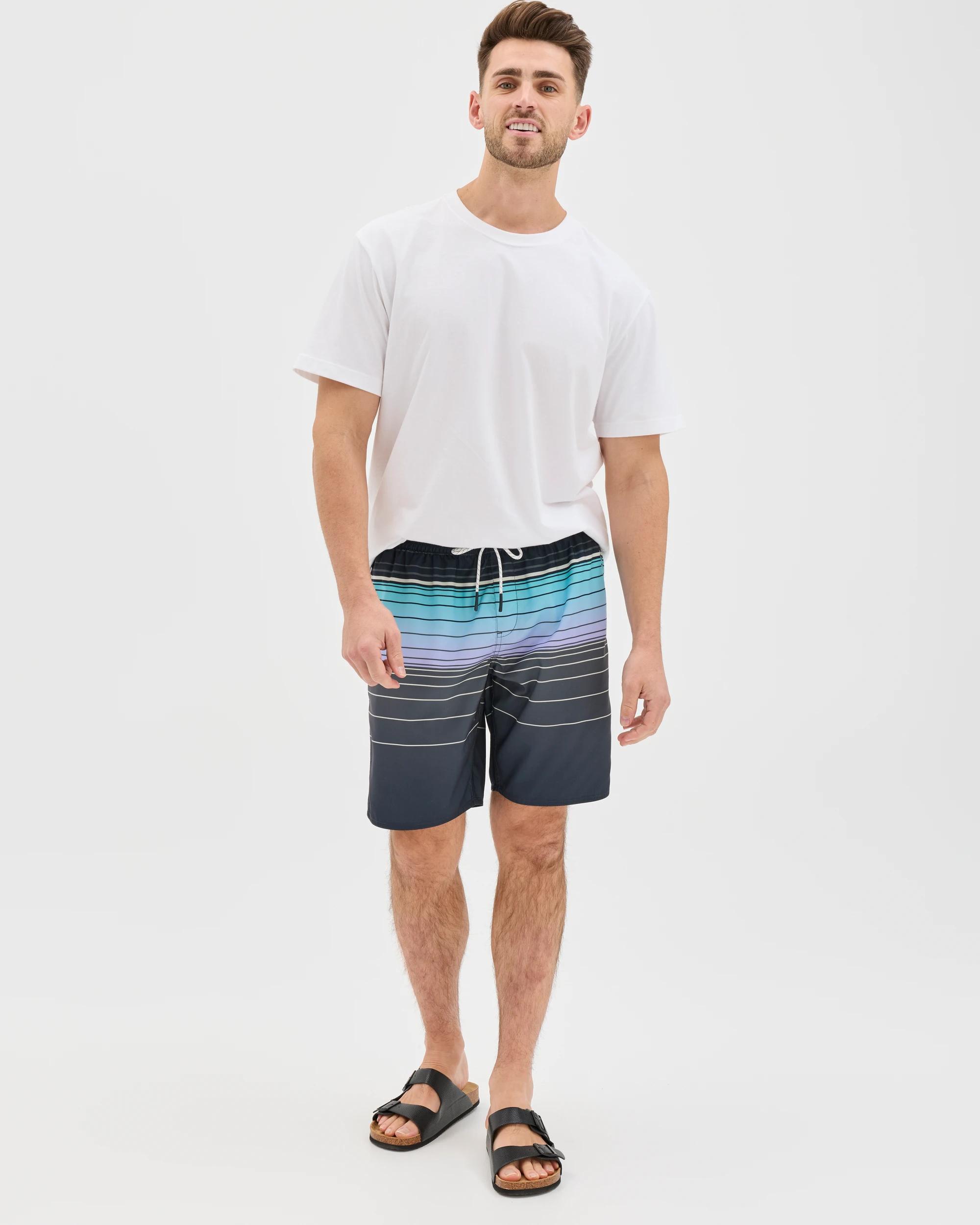 1 Target Man Panelled Swim Boardshorts AQUA, 1 of 7