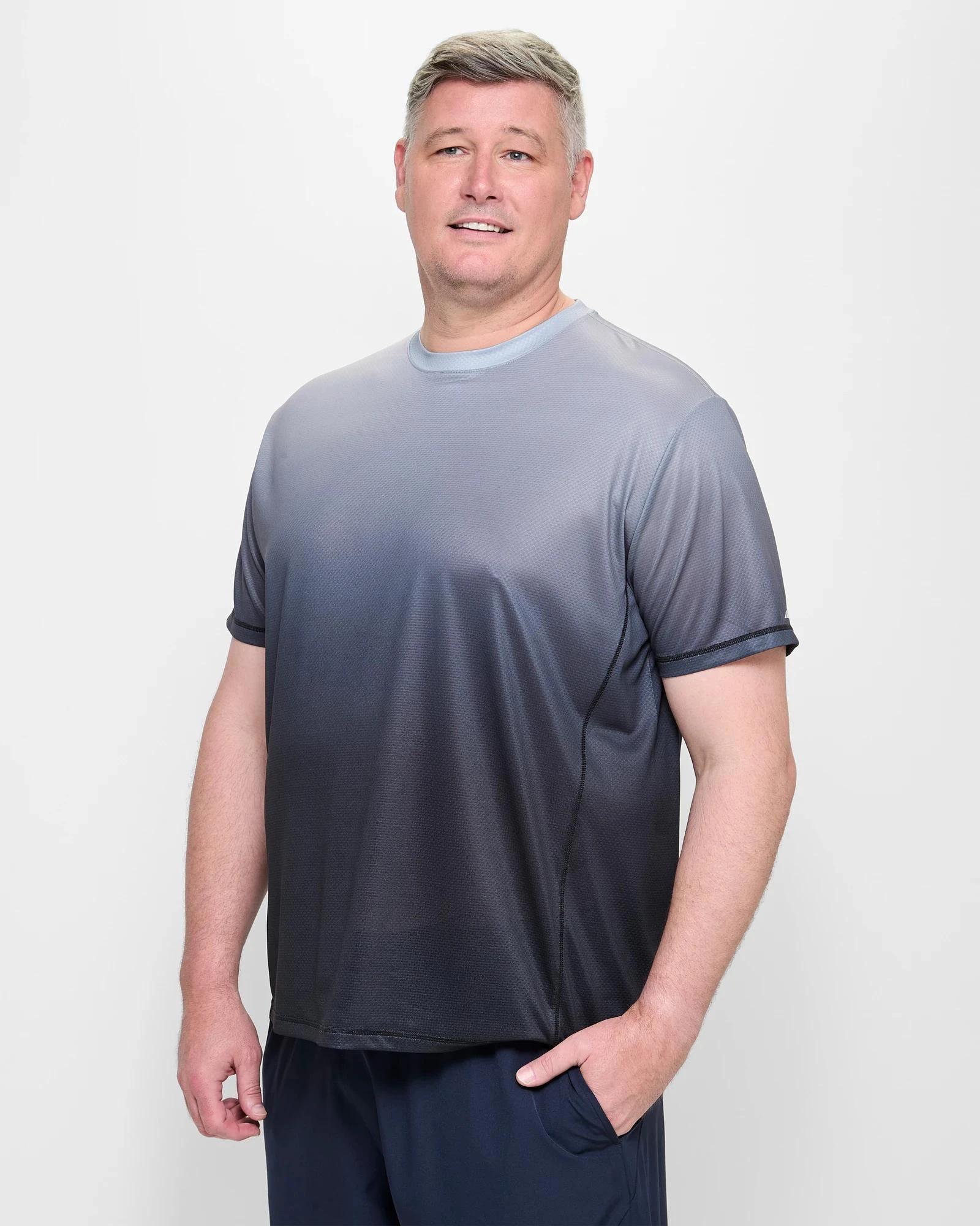 3 Target Plus Size Active Training T-Shirt GREY GRADIENT, 3 of 5