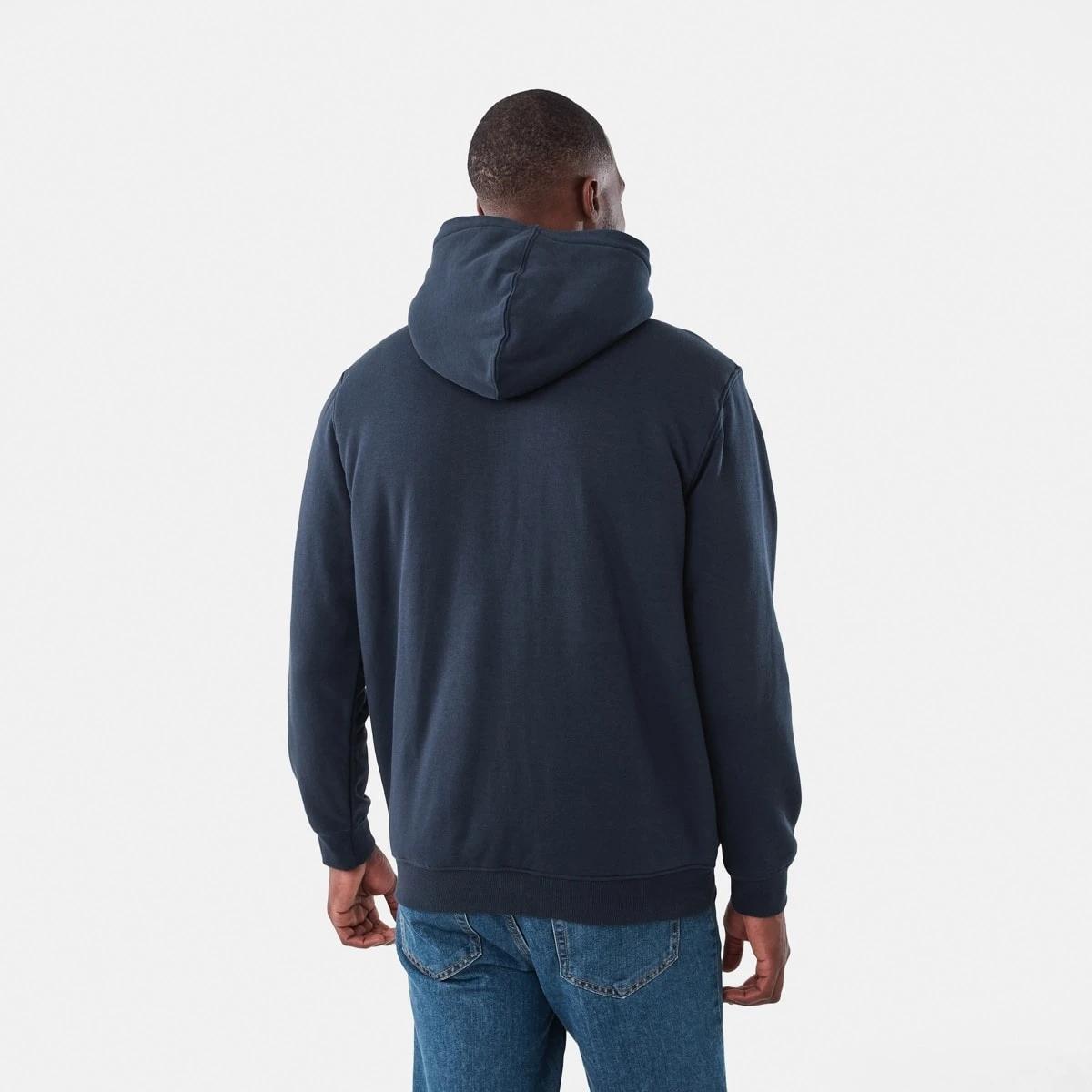 4 Sherpa Lined Zip Through Hoodie Nvy Sphire, 4 of 7