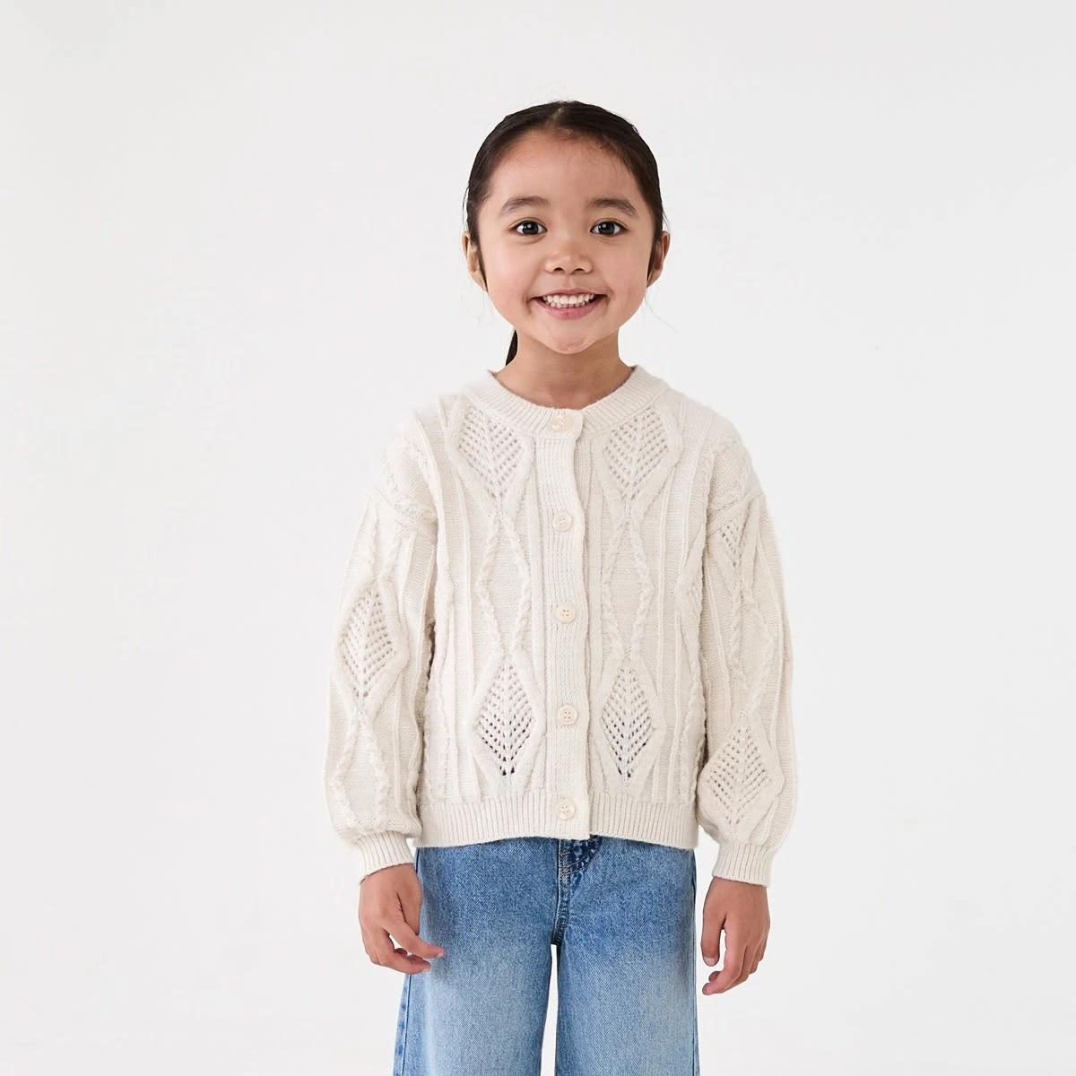 1 Oversized Cardigan Crm Marle, 1 of 9