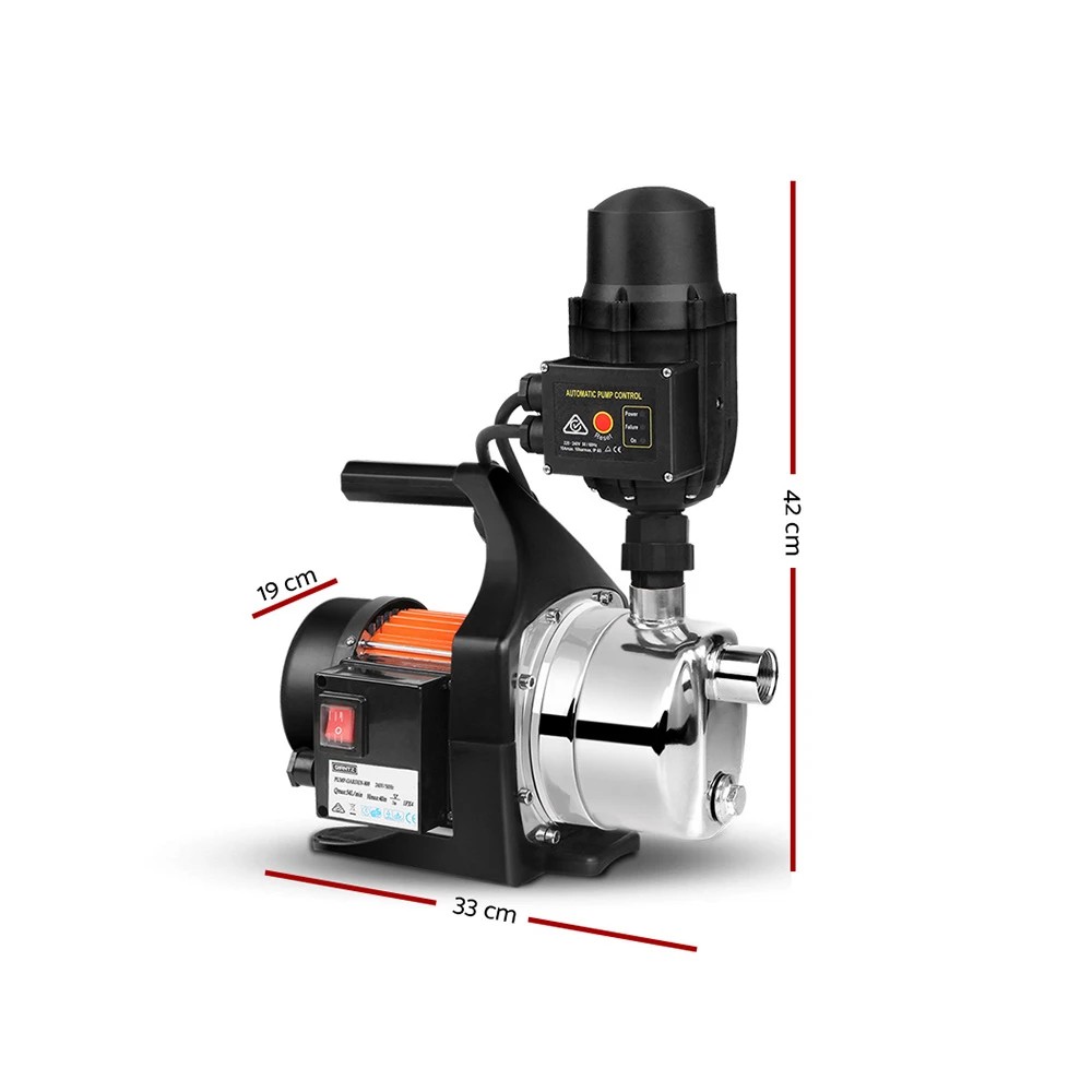 2 Giantz Garden Water Pump High Pressure 800W Max. Tank Rain Farm Irrigation House - Multi, 2 of 5