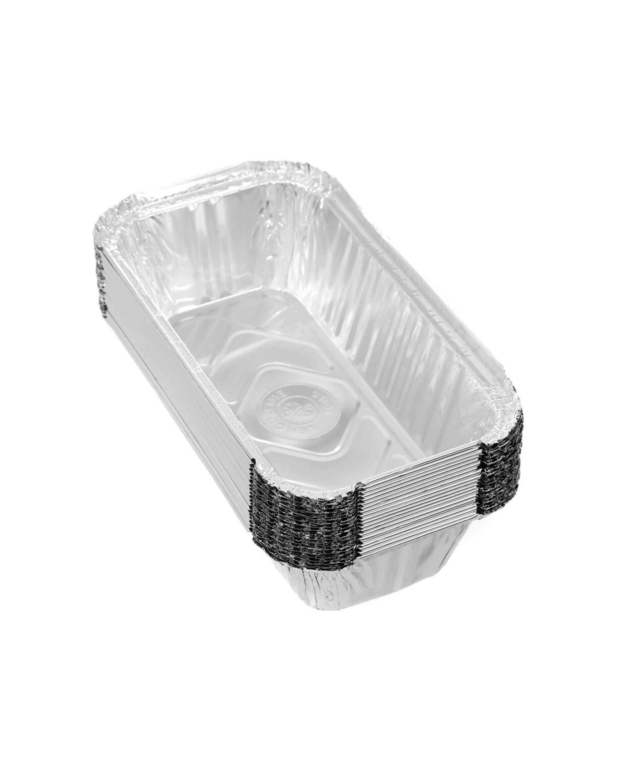 3 20pc Lemon & Lime 20cm Disposable Bbq/oven Food Storage Foil Container W/lid
 - Silver, 3 of 3