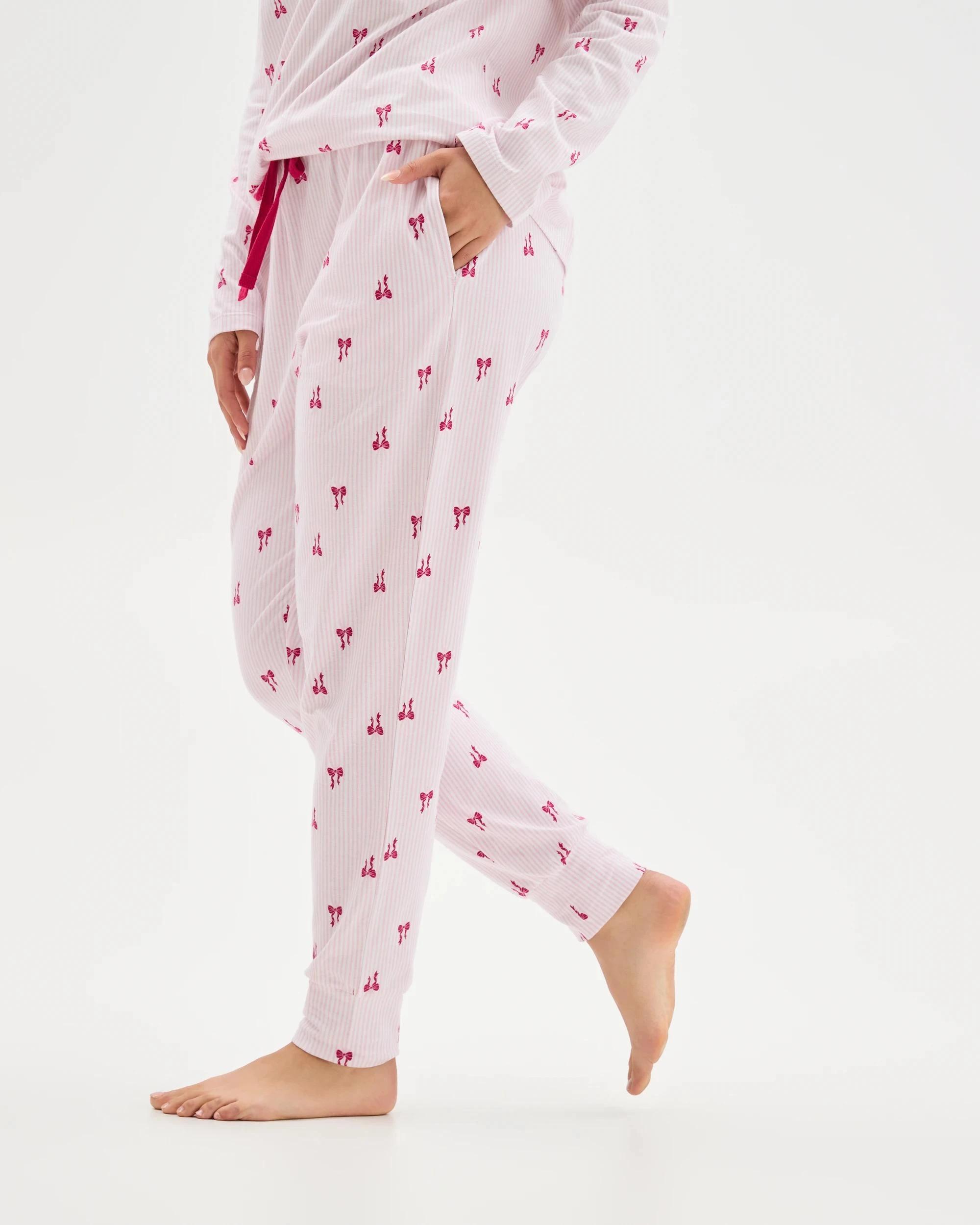3 Target Woman Australian Cotton Printed Sleep Joggers BOW, 3 of 6