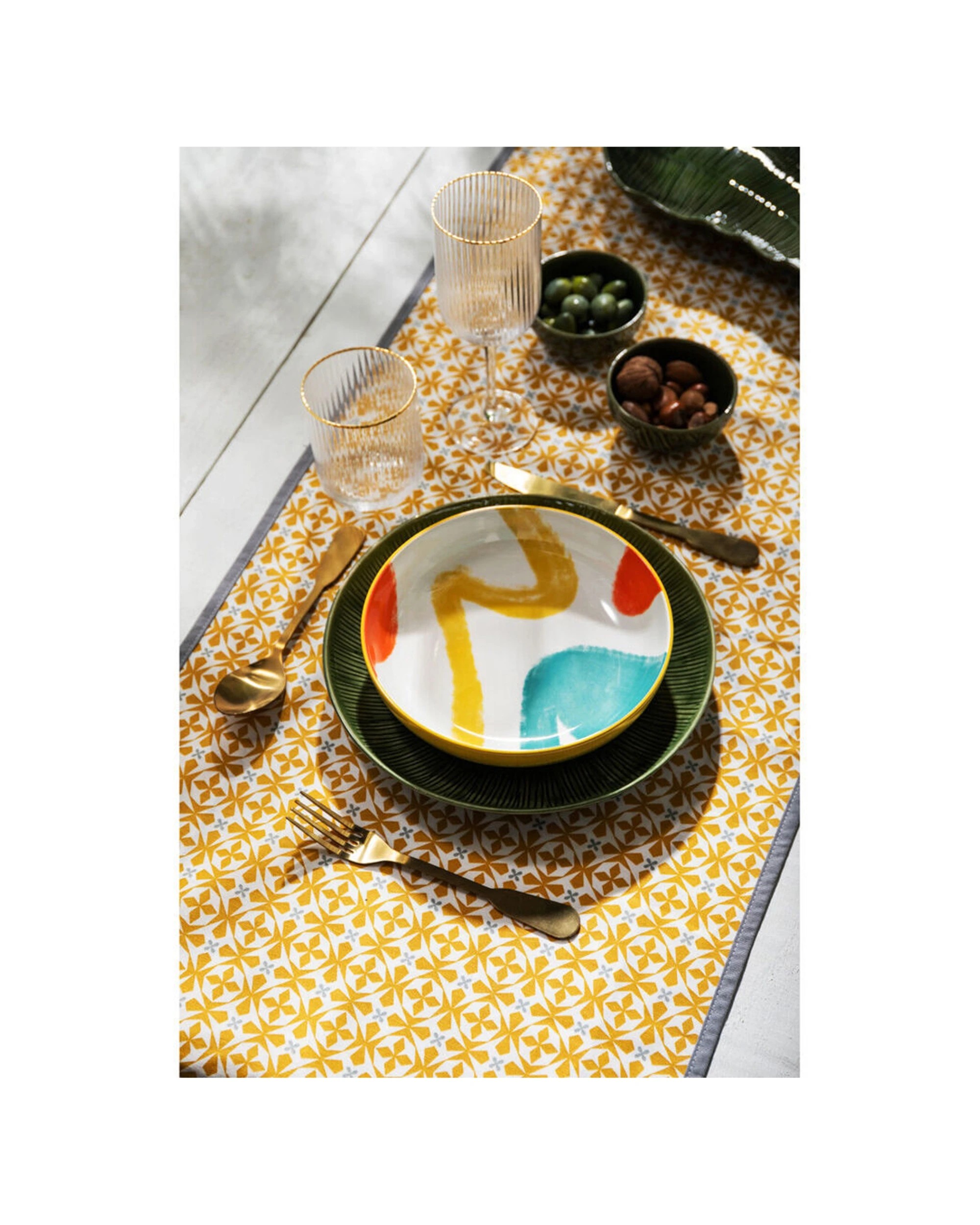 7 Mikasa 8PK Abstract Ceramic Bowl Round Dinnerware Stoneware 21cm - Multi, 7 of 8