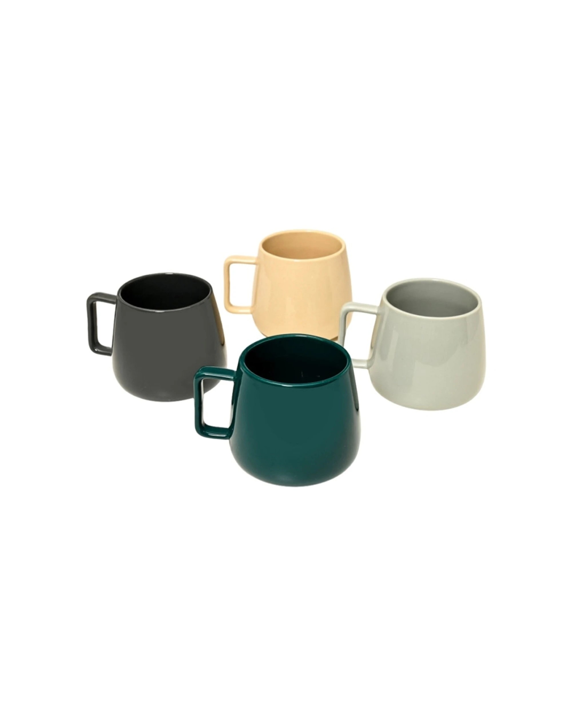 2 Classica 4pc Durable Stoneware Drinking Mug Set 400m - Multi, 2 of 2