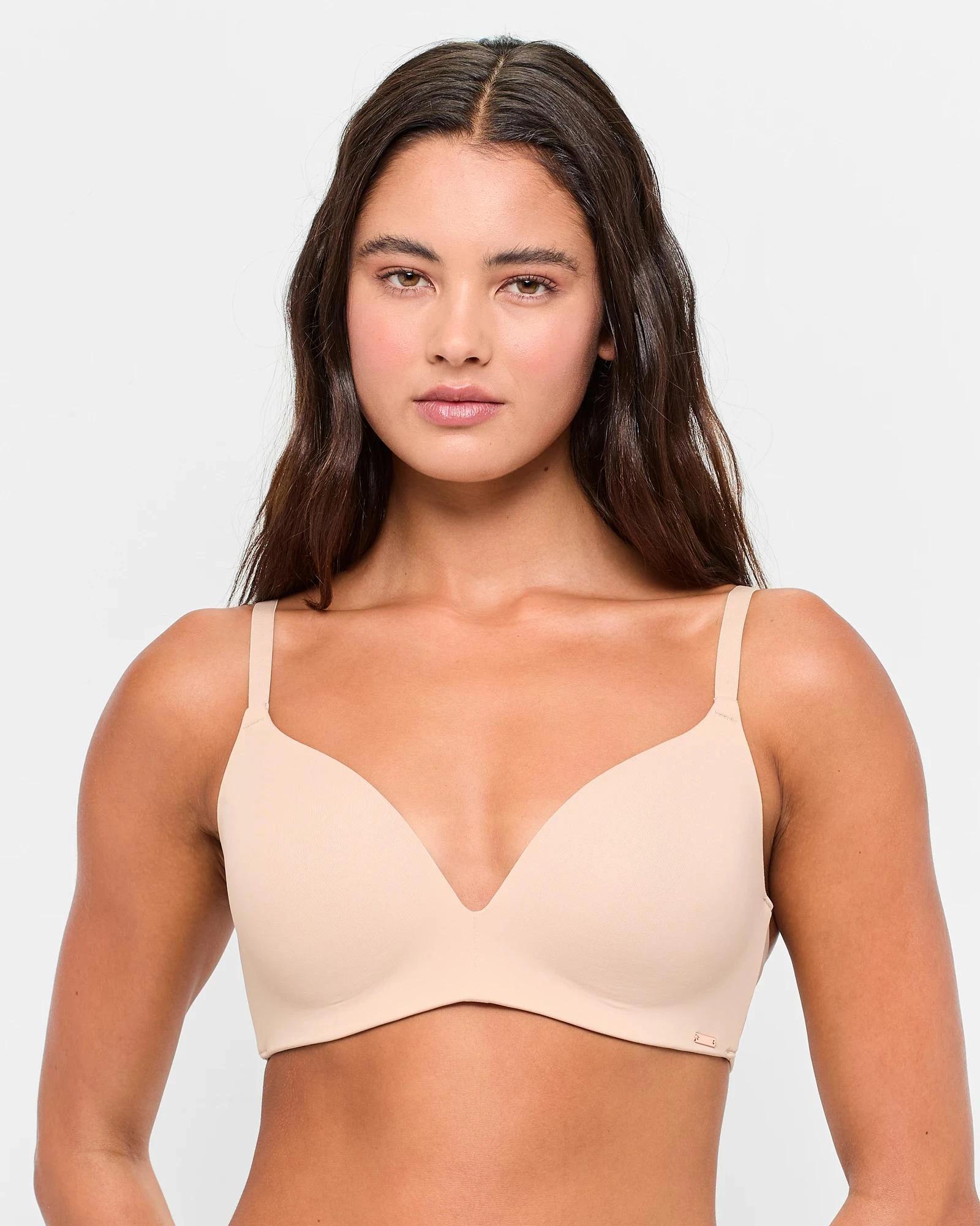 2 Target Woman 2 Pack Wirefree T-Shirt Bras LATTE/WHITE, 2 of 4