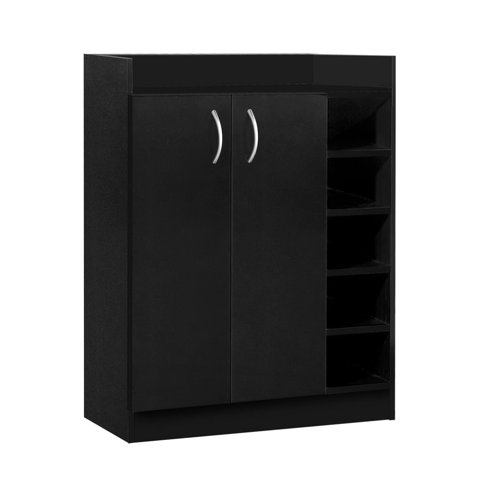 1 Alfordson Shoe Cabinet Storage Rack 21 Pairs - Black, 1 of 6