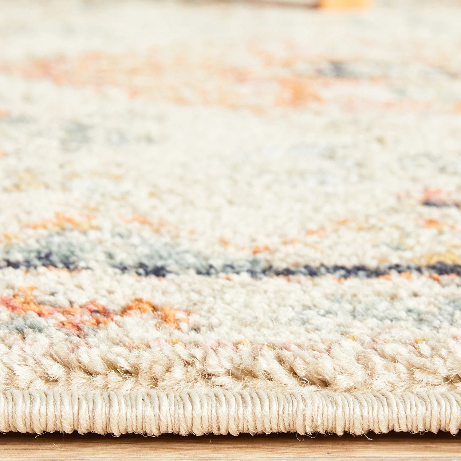 7 Common Ground Rugs Eterna 854 300x80cm Runner - Medium Pet Friendly Rug - Blue - Beige, 7 of 9
